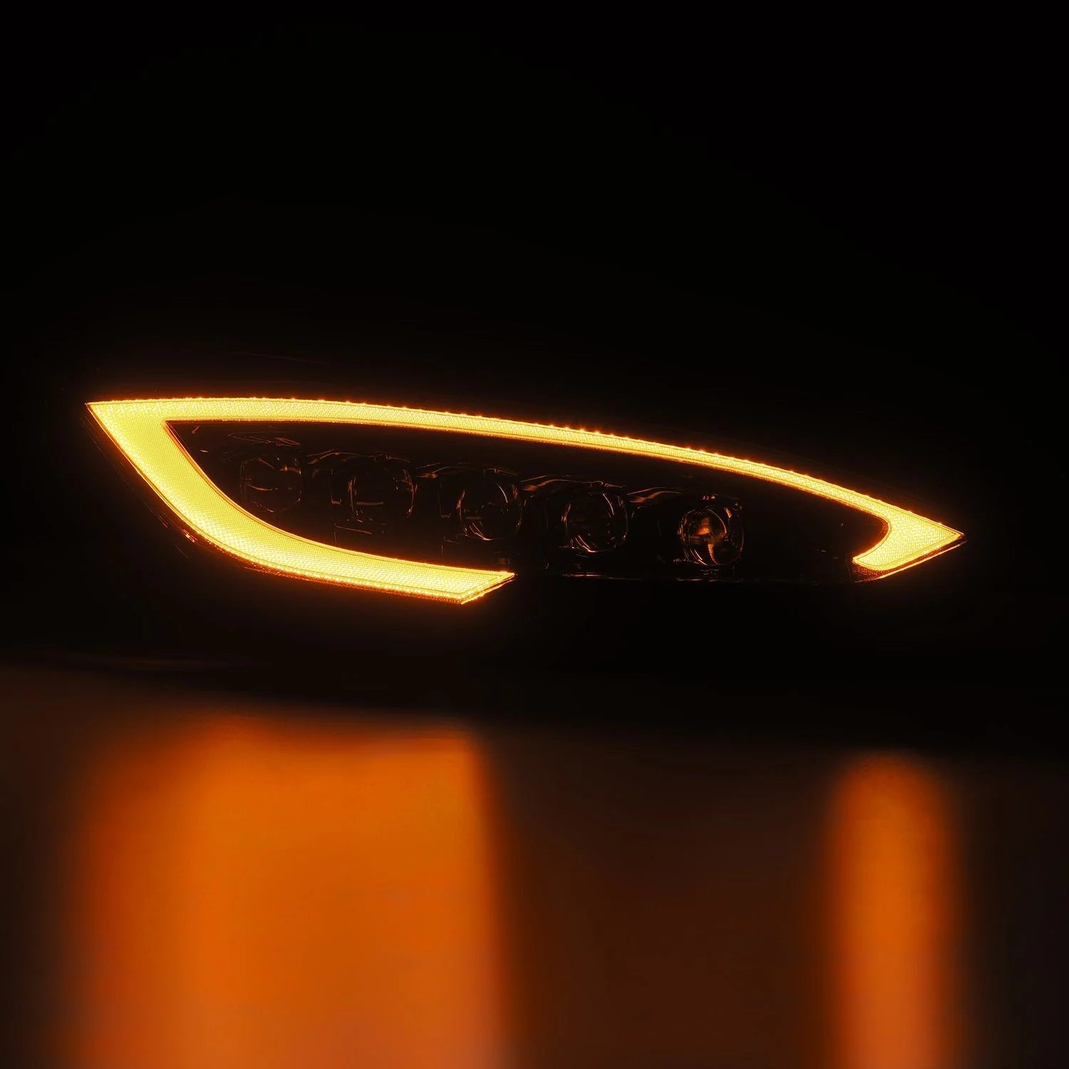 AlphaRex 12-21 Tesla Model S NOVA-Series LED Proj Headlights Blk w/Activtn Light & Seq.Sig / SB DRL