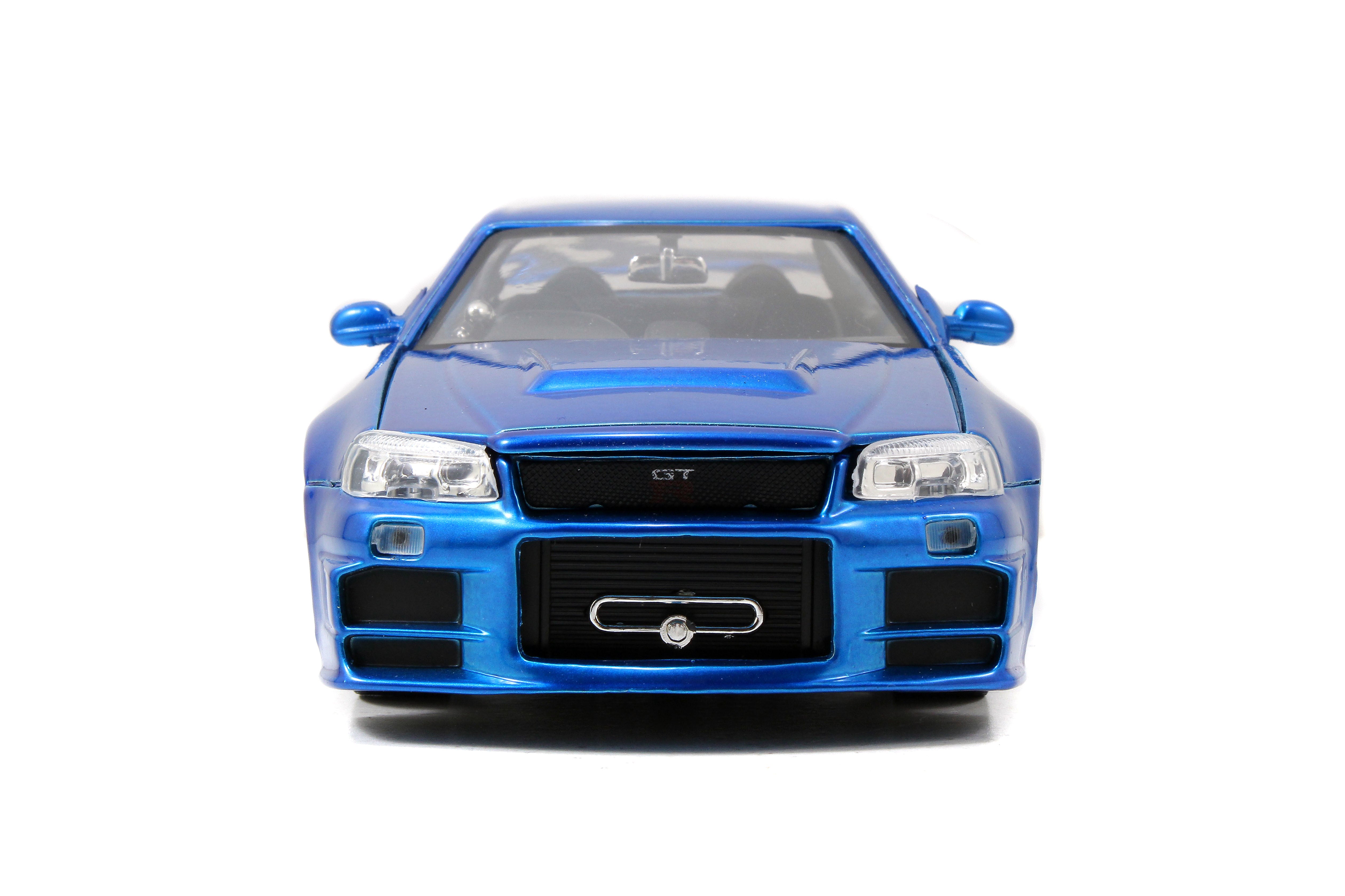 Jada Toys - Fast & Furious Brian's Nissan Skyline GT-R (R34) 1:24 Die-Cast - Candy Blue