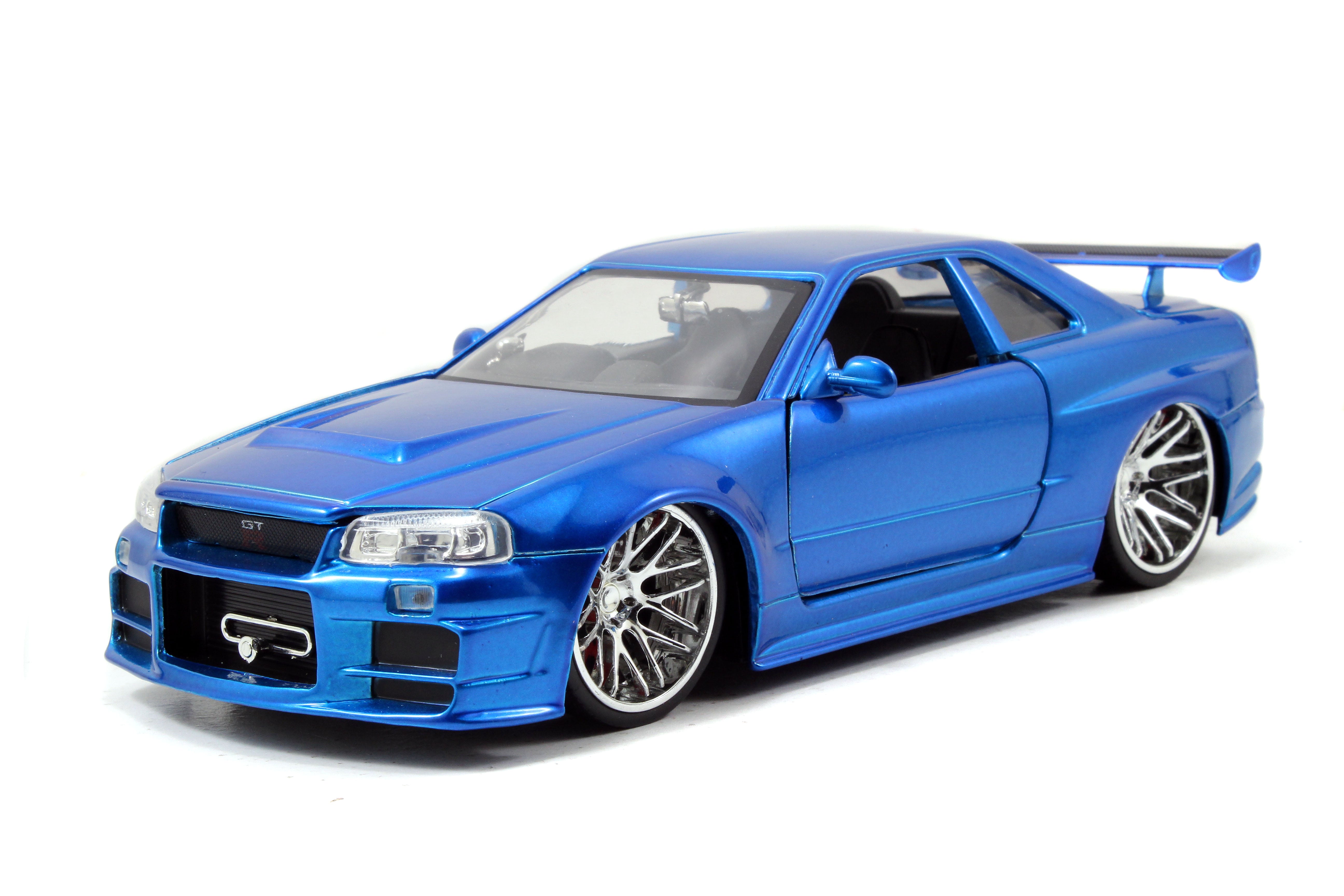 Jada Toys - Fast & Furious Brian's Nissan Skyline GT-R (R34) 1:24 Die-Cast - Candy Blue