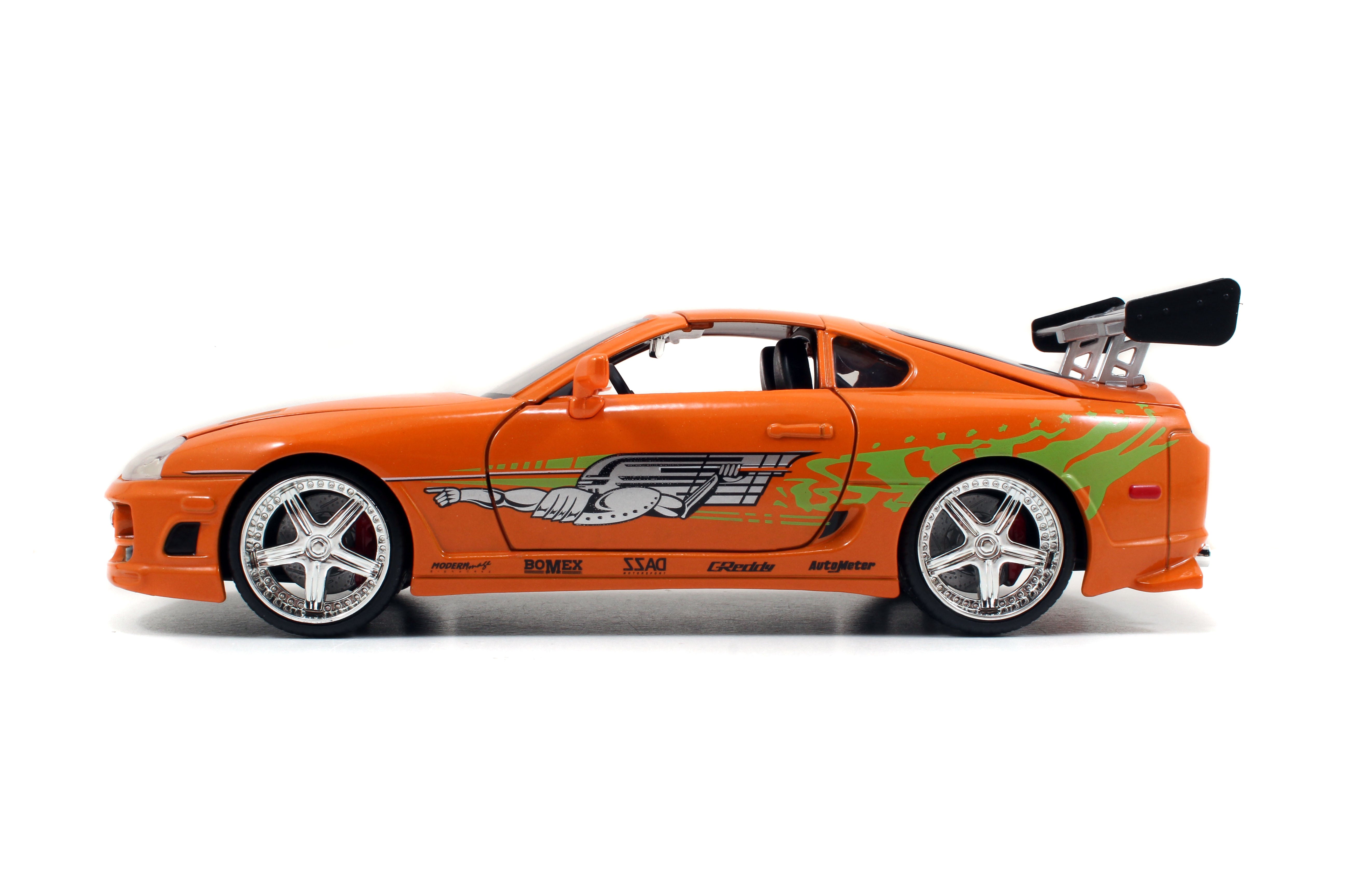 Jada Toys - Fast & Furious Brian's Toyota Supra 1:24 Die-Cast - Metallic Orange