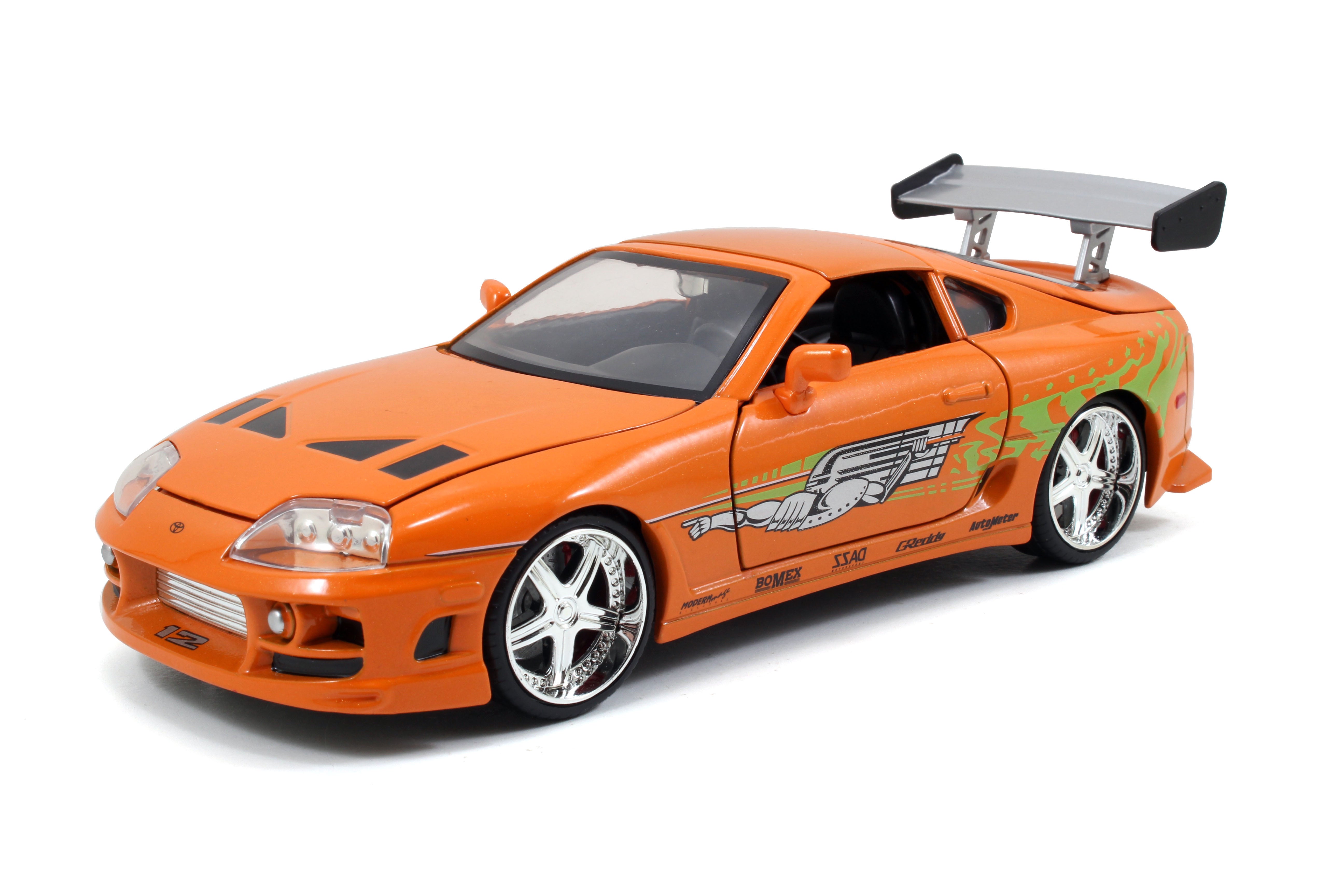 Jada Toys - Fast & Furious Brian's Toyota Supra 1:24 Die-Cast - Metallic Orange