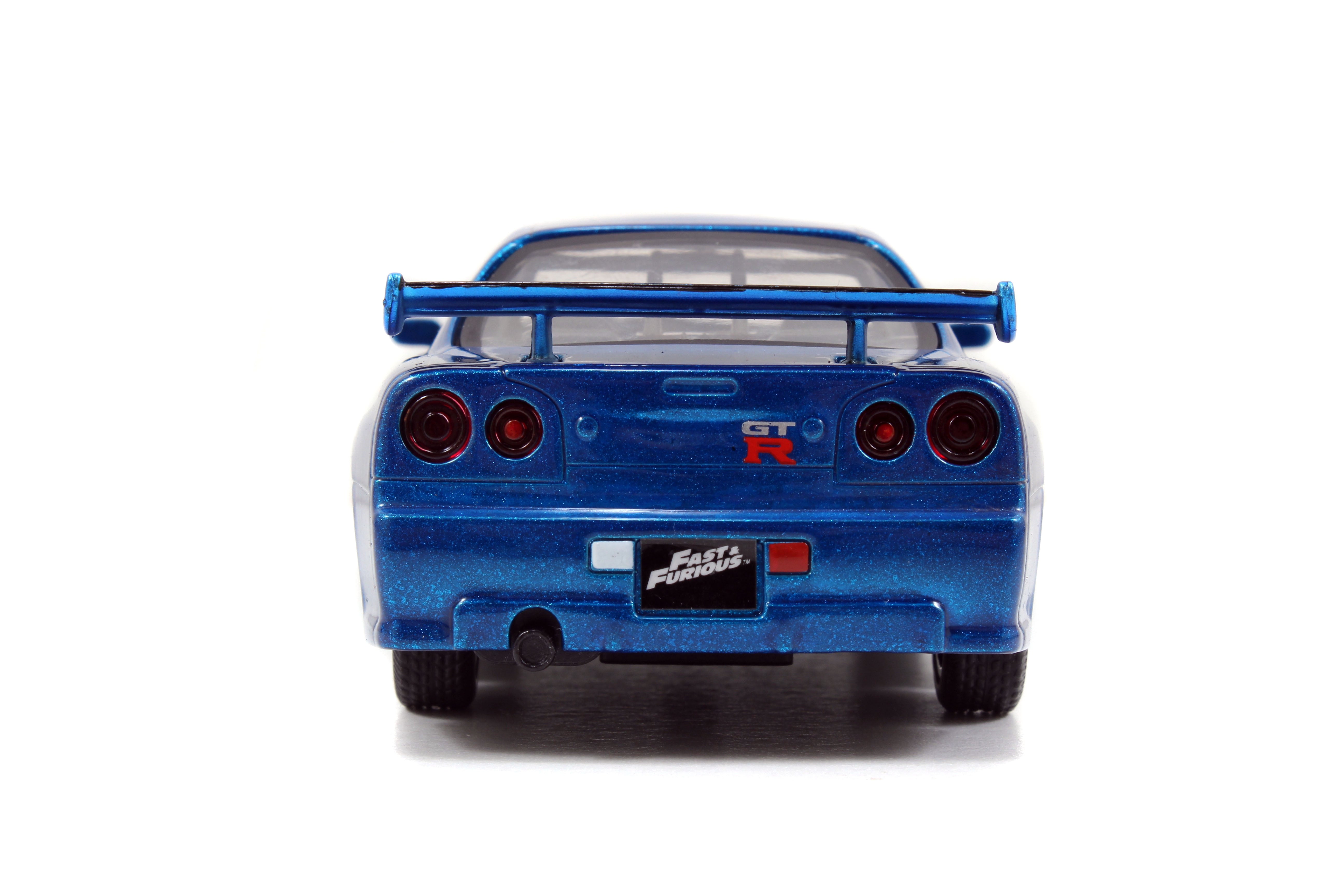 Jada Toys - Fast & Furious Brian's Nissan Skyline GT-R (R34) 1:32 Die-Cast - C.Blue