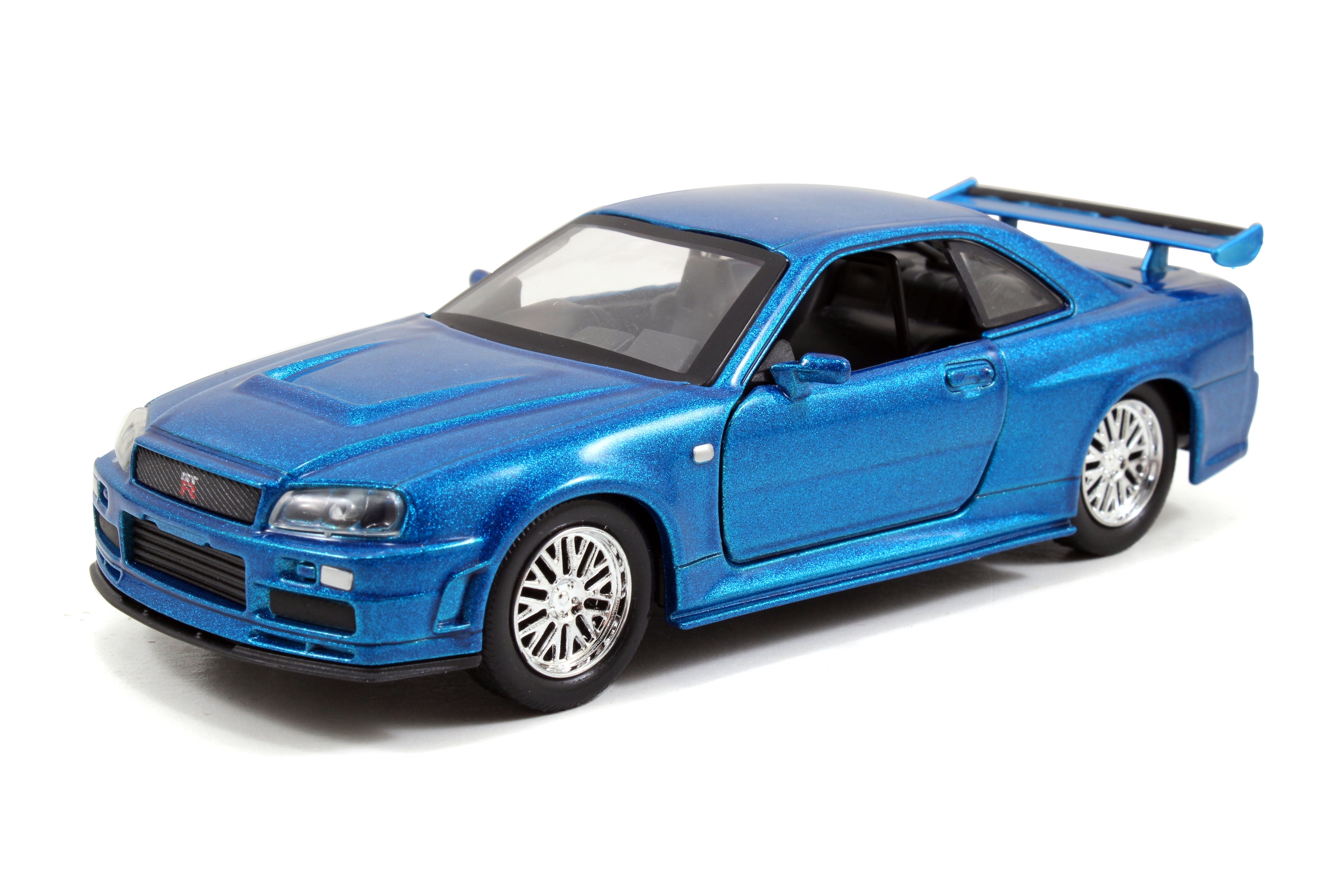 Jada Toys - Fast & Furious Brian's Nissan Skyline GT-R (R34) 1:32 Die-Cast - C.Blue