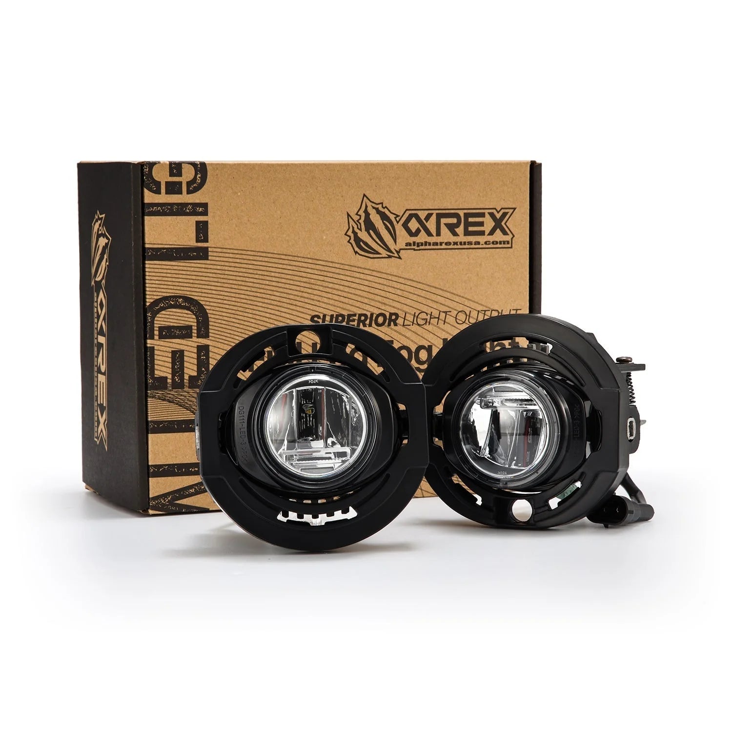 Alpharex 15-23 Dodge Charger (Excludes SRT) DoubleTap Dual Color LED Projector Fog Lights