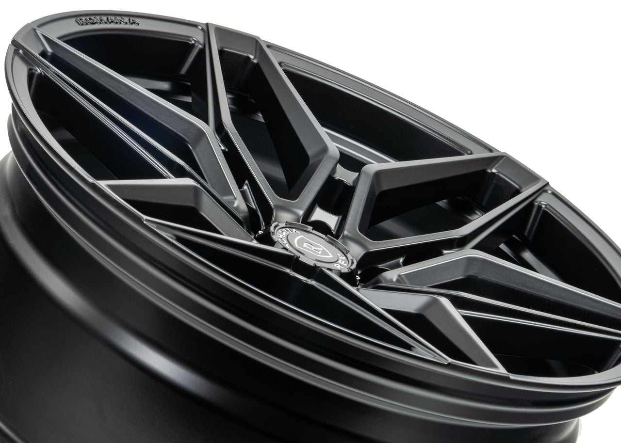 22x9.5 Rohana RFV2 Matte Black (Cross Forged) 6x135 22mm