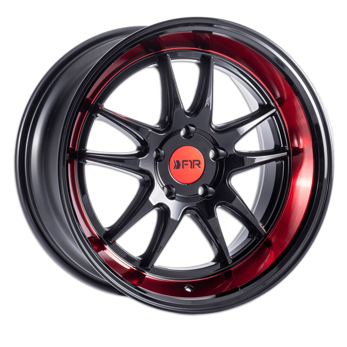 F1R  F102 Gloss Black / Red Lip