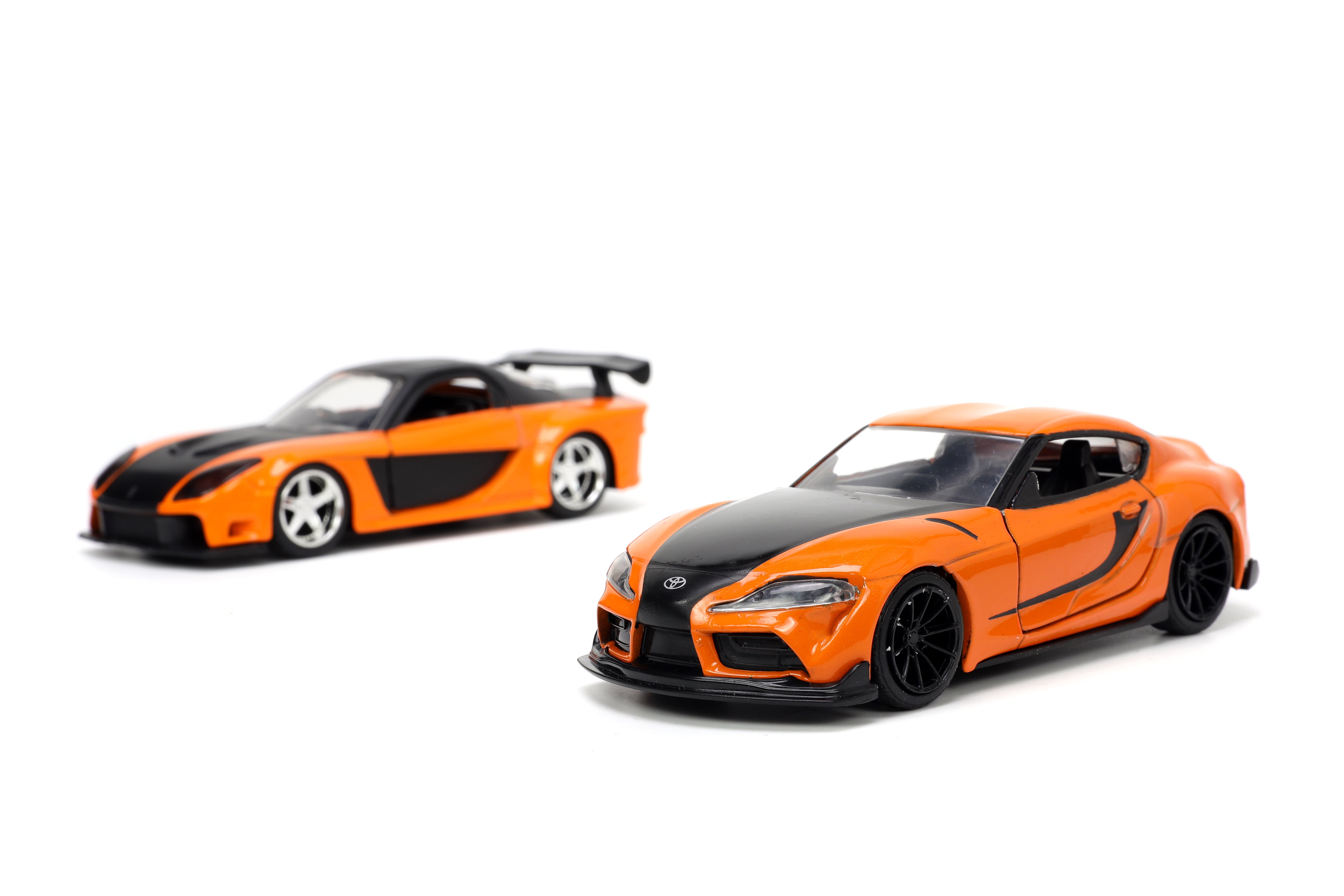 Jada Toys - Fast & Furious Han's Mazda RX-7 & Toyota GR Supra Twin Pack 1:32 Die-cast