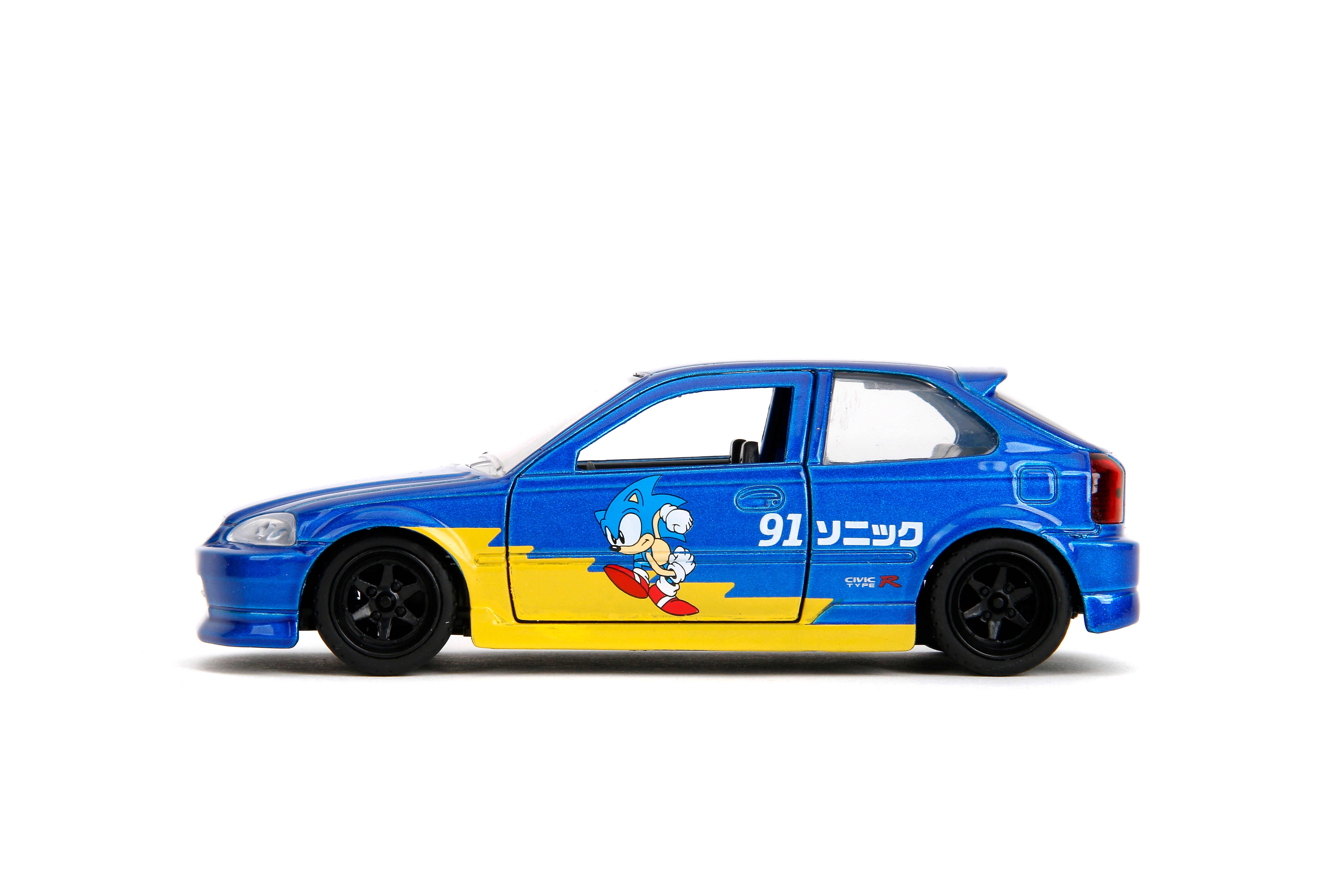 Jada Toys - Sonic The Hedgehog 1997 Honda Civic Type-R 1:32 Die-Cast