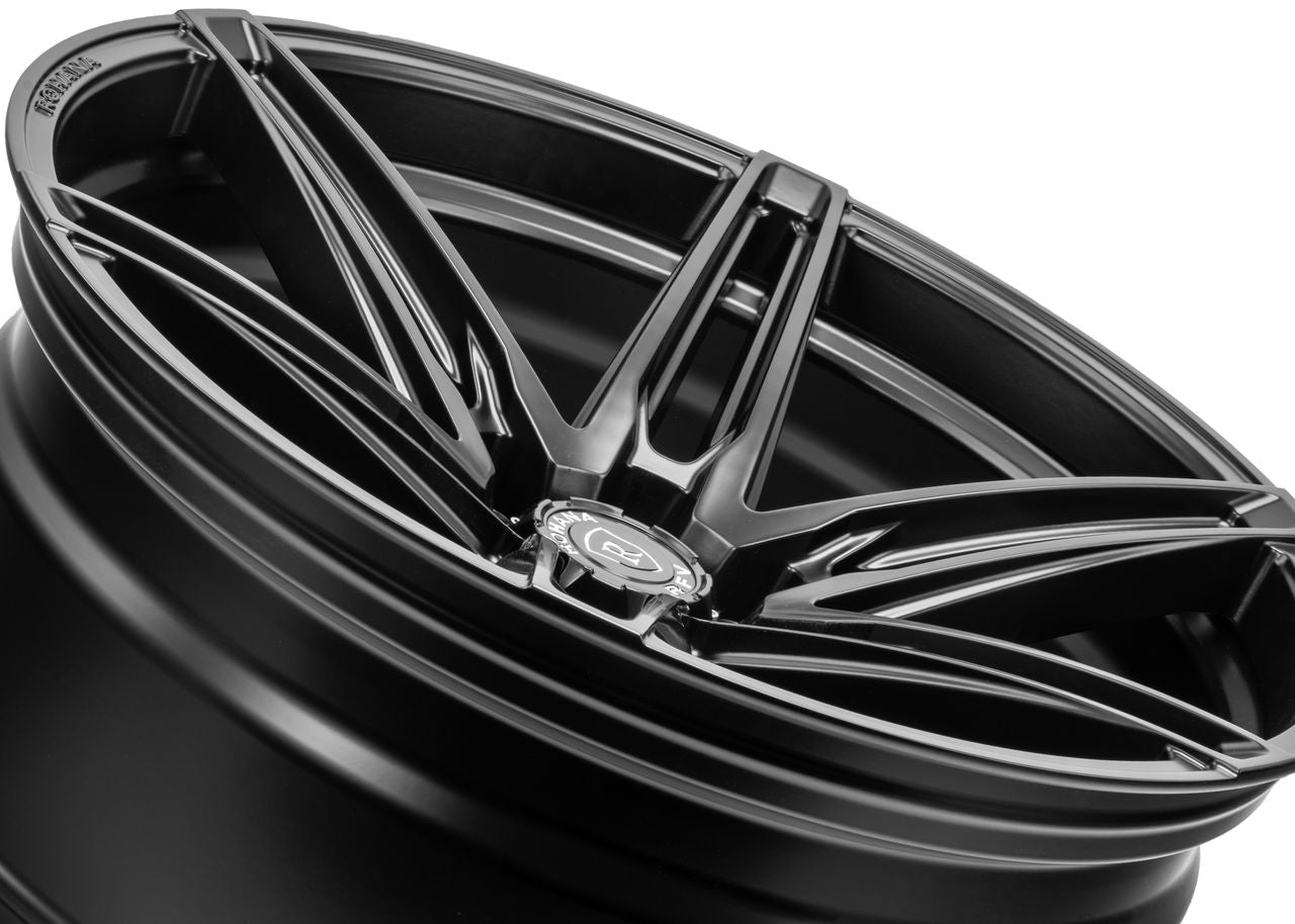 22x9.5 Rohana RFV1 Matte Black (Cross Forged) 6x135 0mm