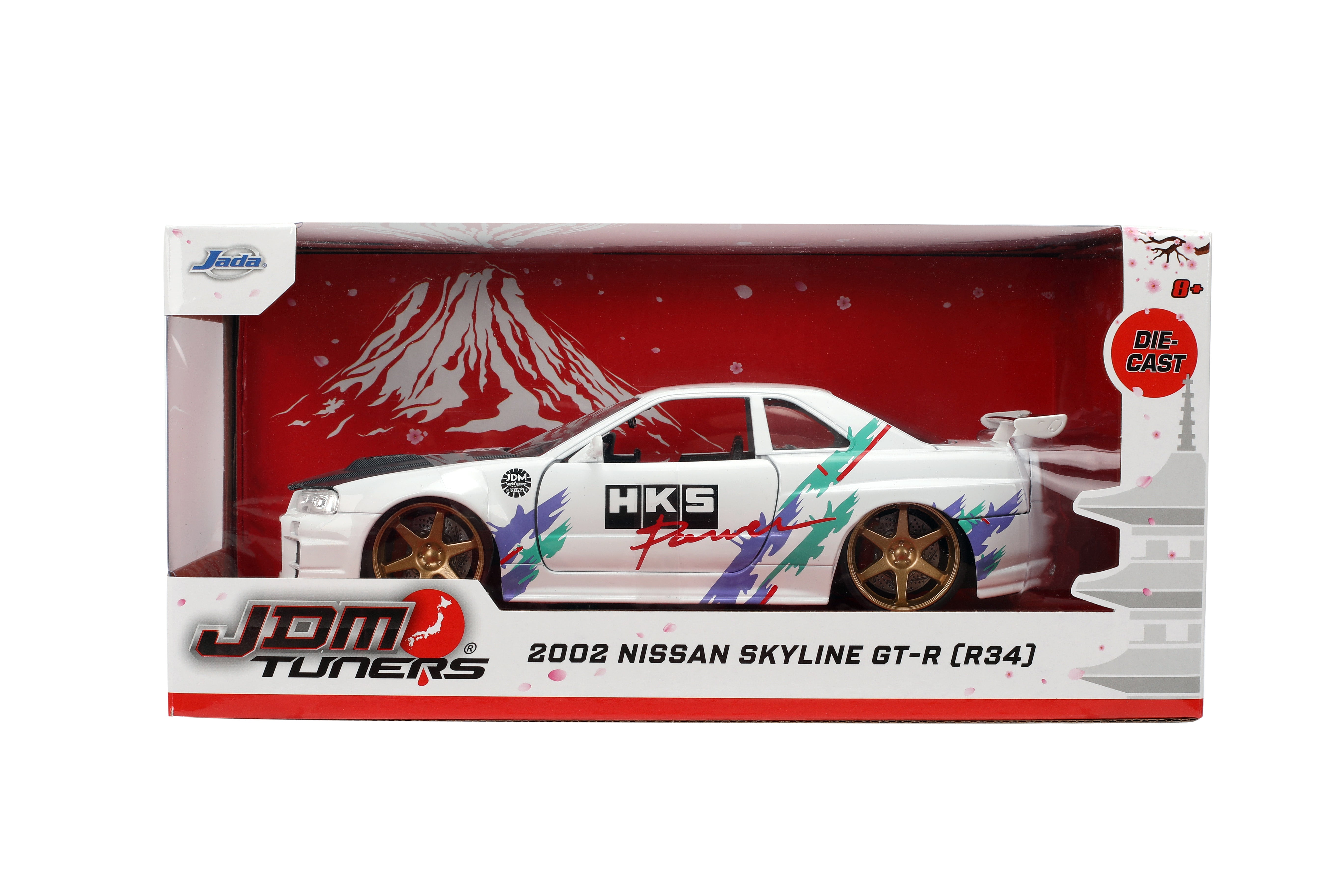 Jada Toys - JDM 2002 Nissan Skyline GT-R (R34) 1:24 Die-Cast