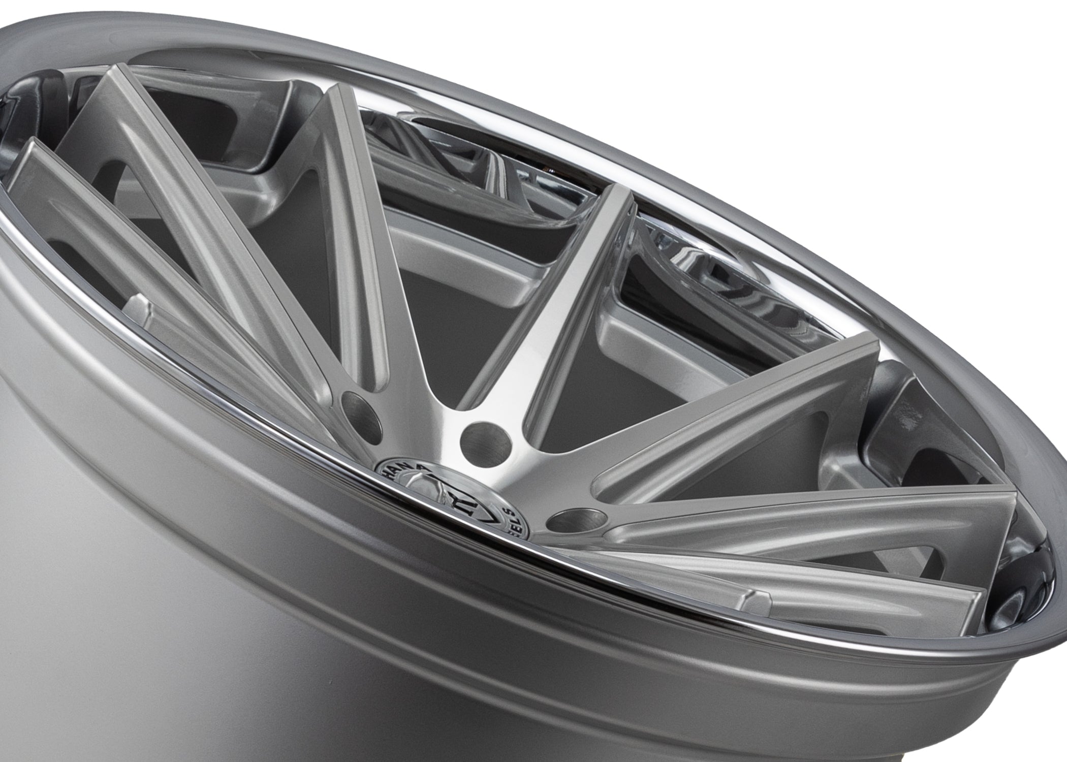 20x11 Rohana RFC10 Silver Machined w/ Chrome Stainless Steel Lip (Flow Formed) (Super Deep Concave) 5x115 20mm