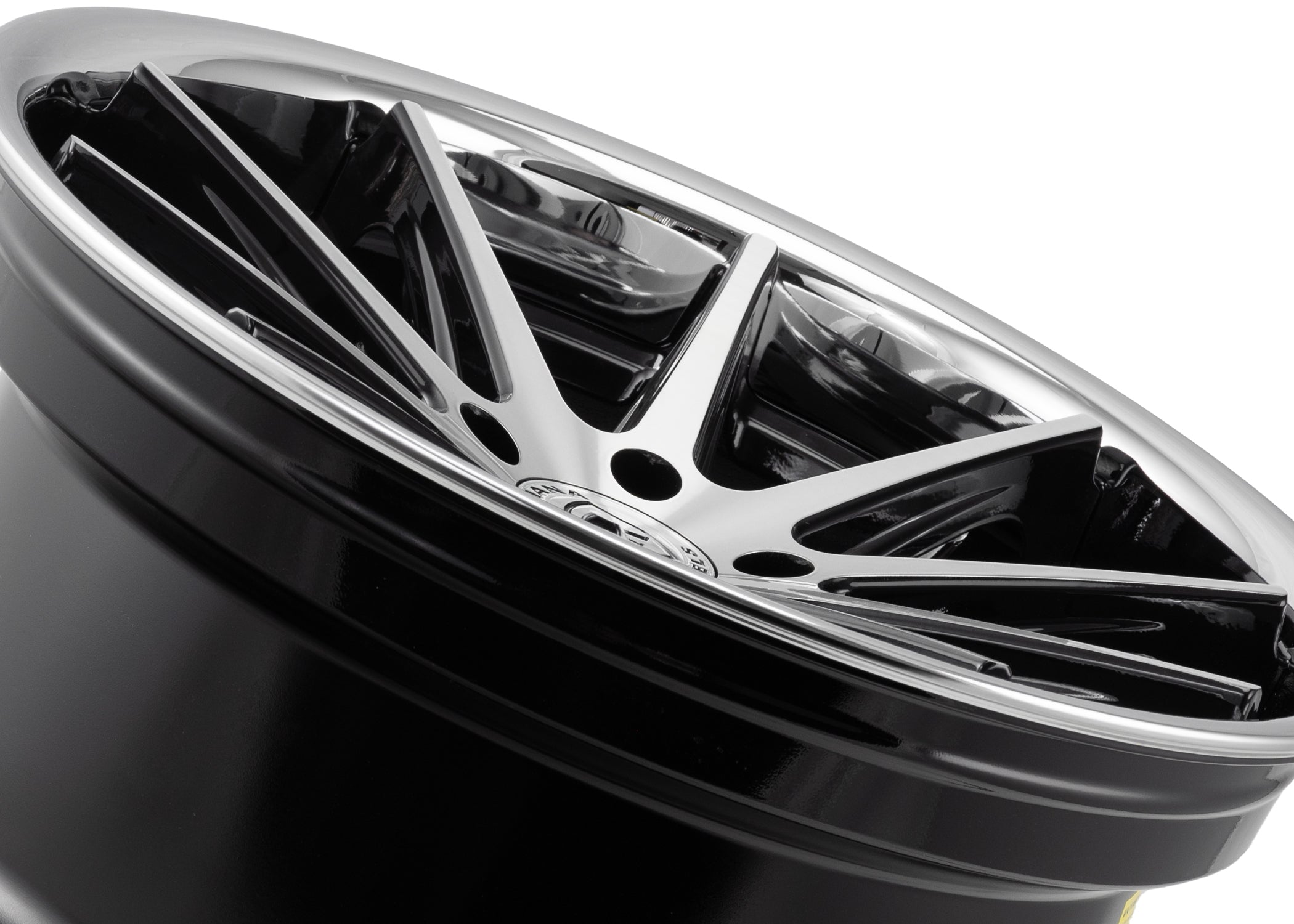 19x10.5 Rohana RFC10 Gloss Black Machined w/ Chrome Stainless Steel Lip (Flow Formed) (Mid Concave) 5x4.5/114.3 45mm