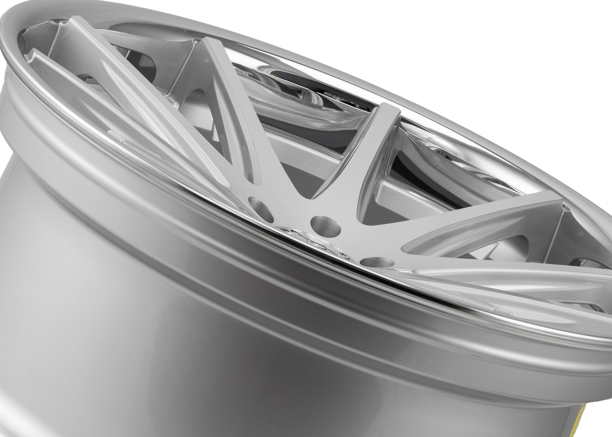 22x10.5 Rohana RFC10 Silver Machined w/ Chrome Stainless Steel Lip (Mid Concave) (Flow Formed) 5x4.5/114.3 42mm