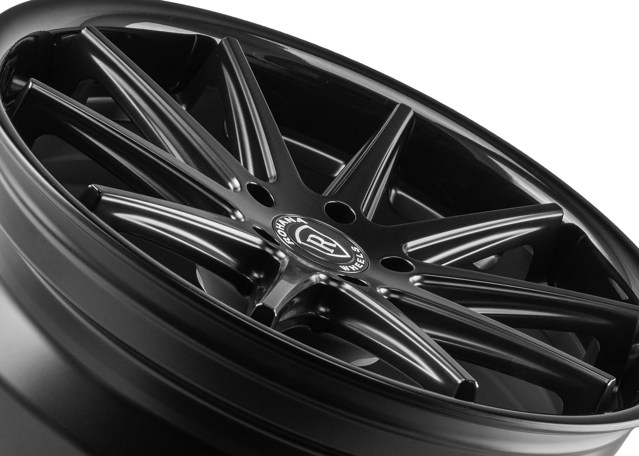 20x9 Rohana RFC10 Matte Black w/ Gloss Black Lip (Flow Formed) 5x4.5/114.3 35mm