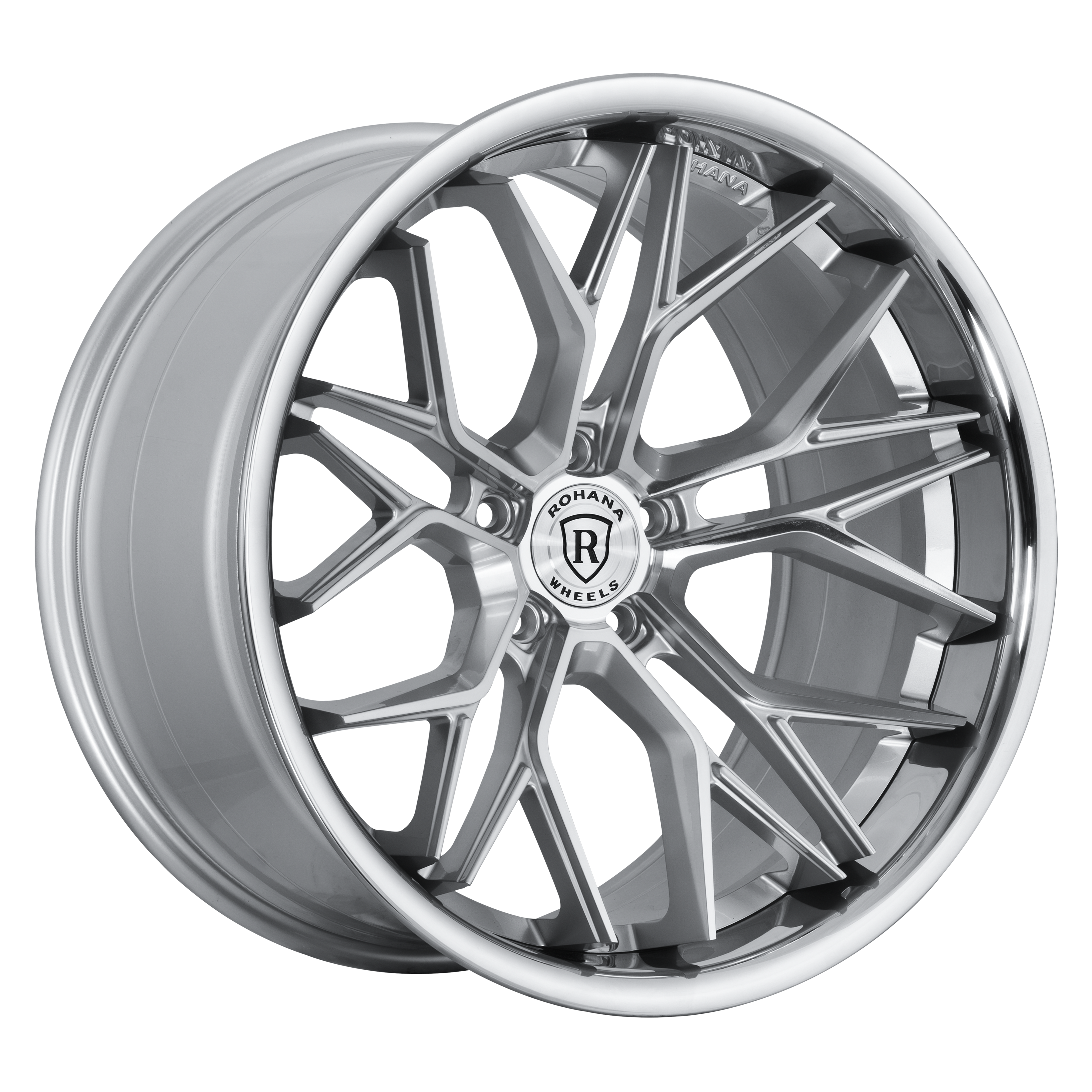 20x9 Rohana RFC3 Machine Silver/Chrome Lip (Cross Forged) 5x112 35mm