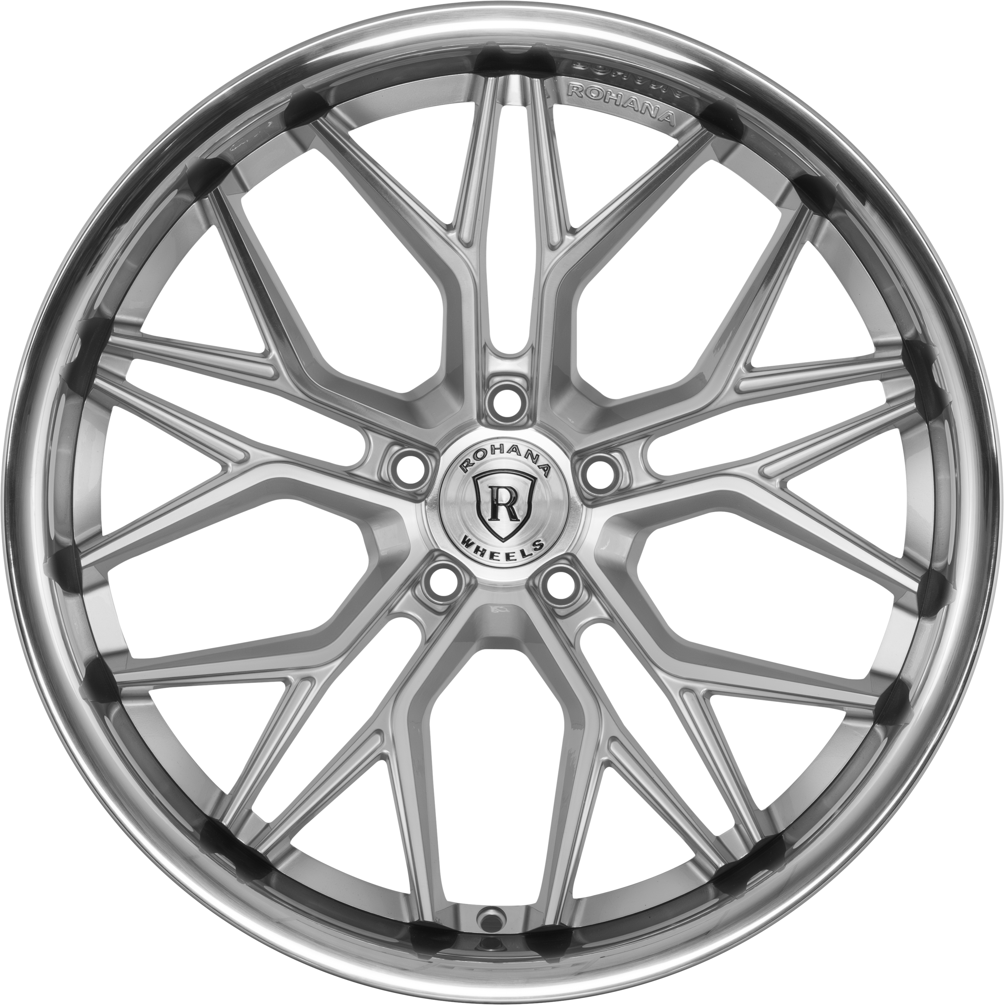 20x11 Rohana RFC3 Machine Silver/Chrome Lip (Cross Forged) 5x130 48mm