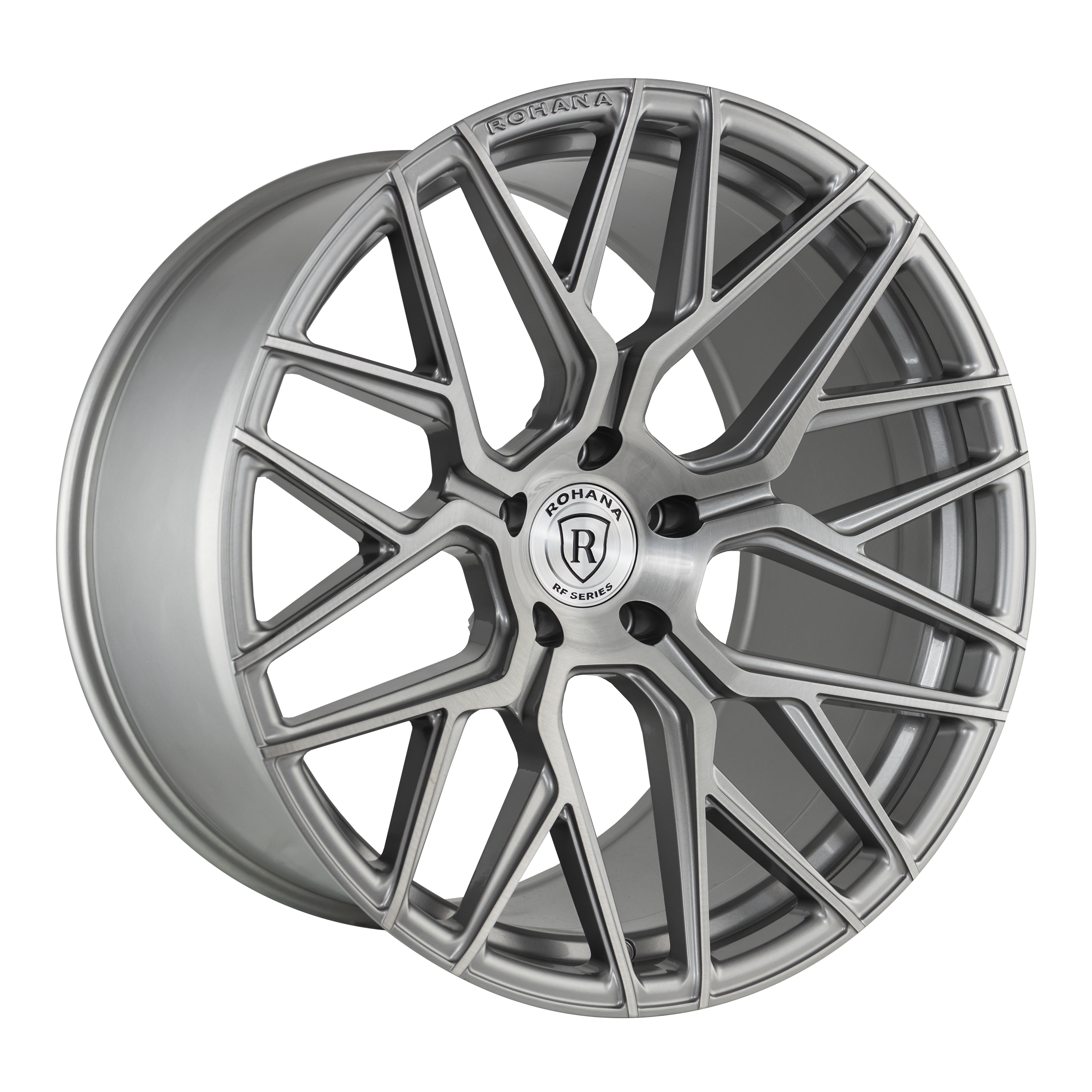 21x9 Rohana RFX10 Brushed Titanium (Cross Forged) 5x112 35mm