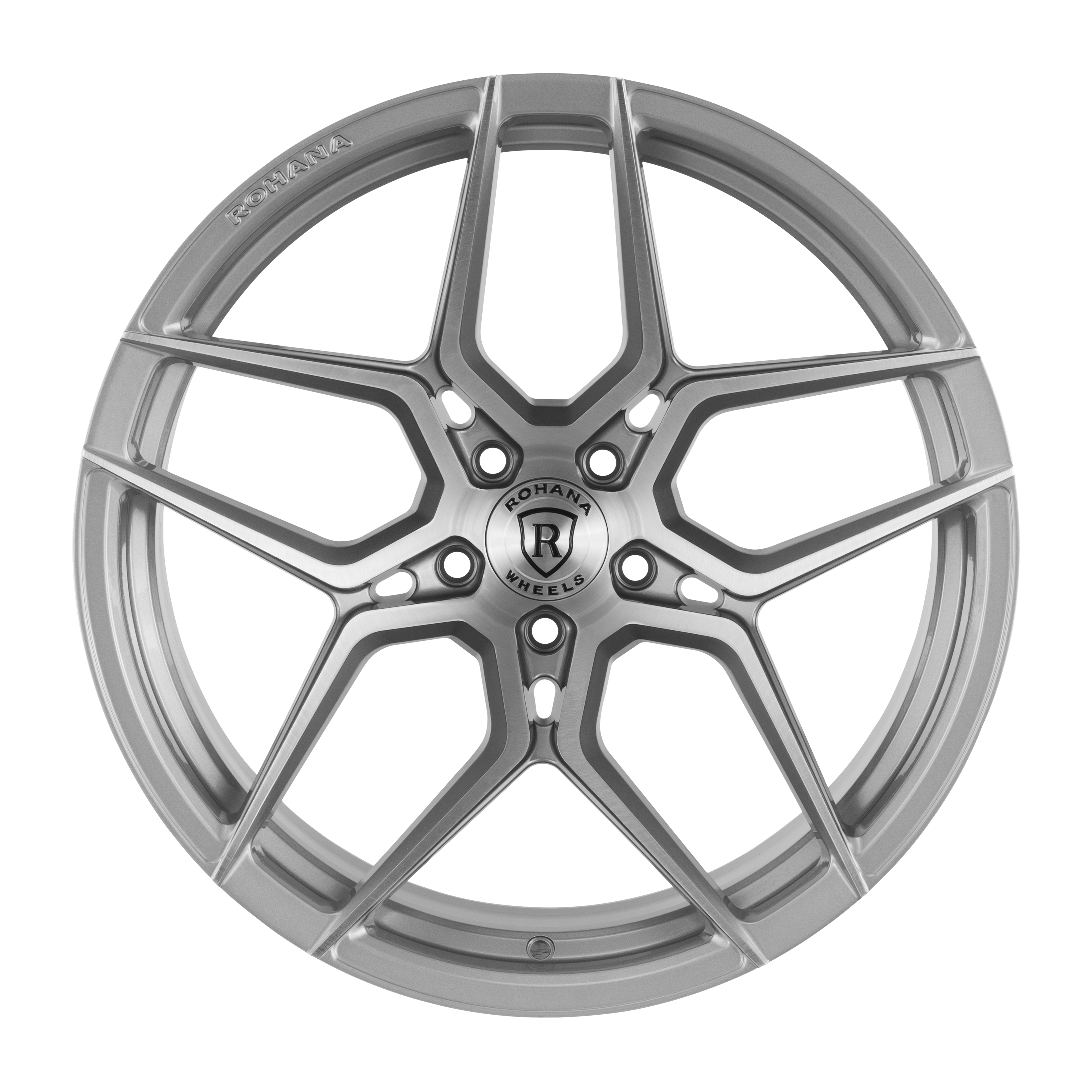 22x10.5 Rohana RFX11 Brushed Titanium (Cross Forged) (Deep Concave) 5x130 22mm