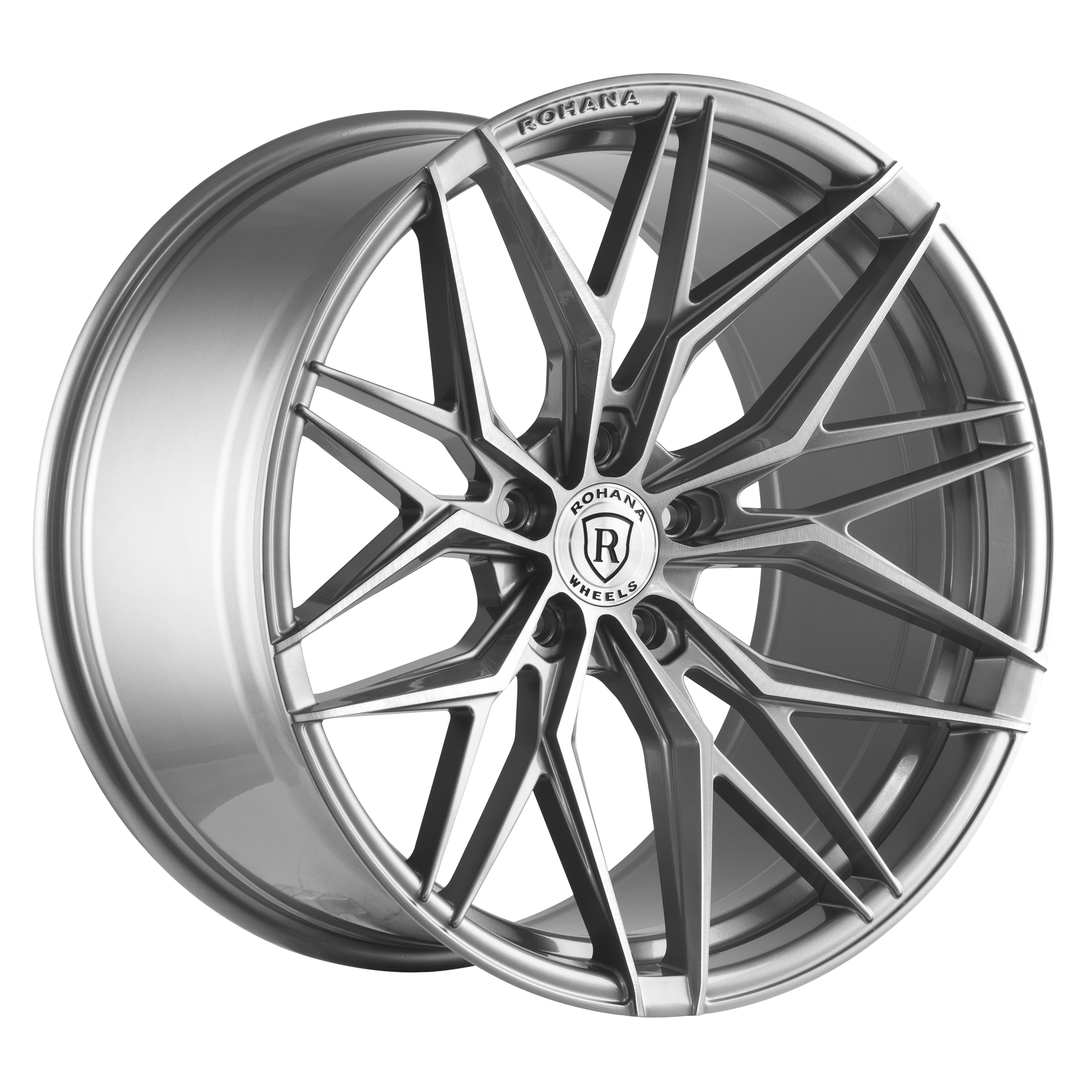 19x8.5 Rohana RFX17 Brushed Titanium (Cross Forged) 5x120 33mm