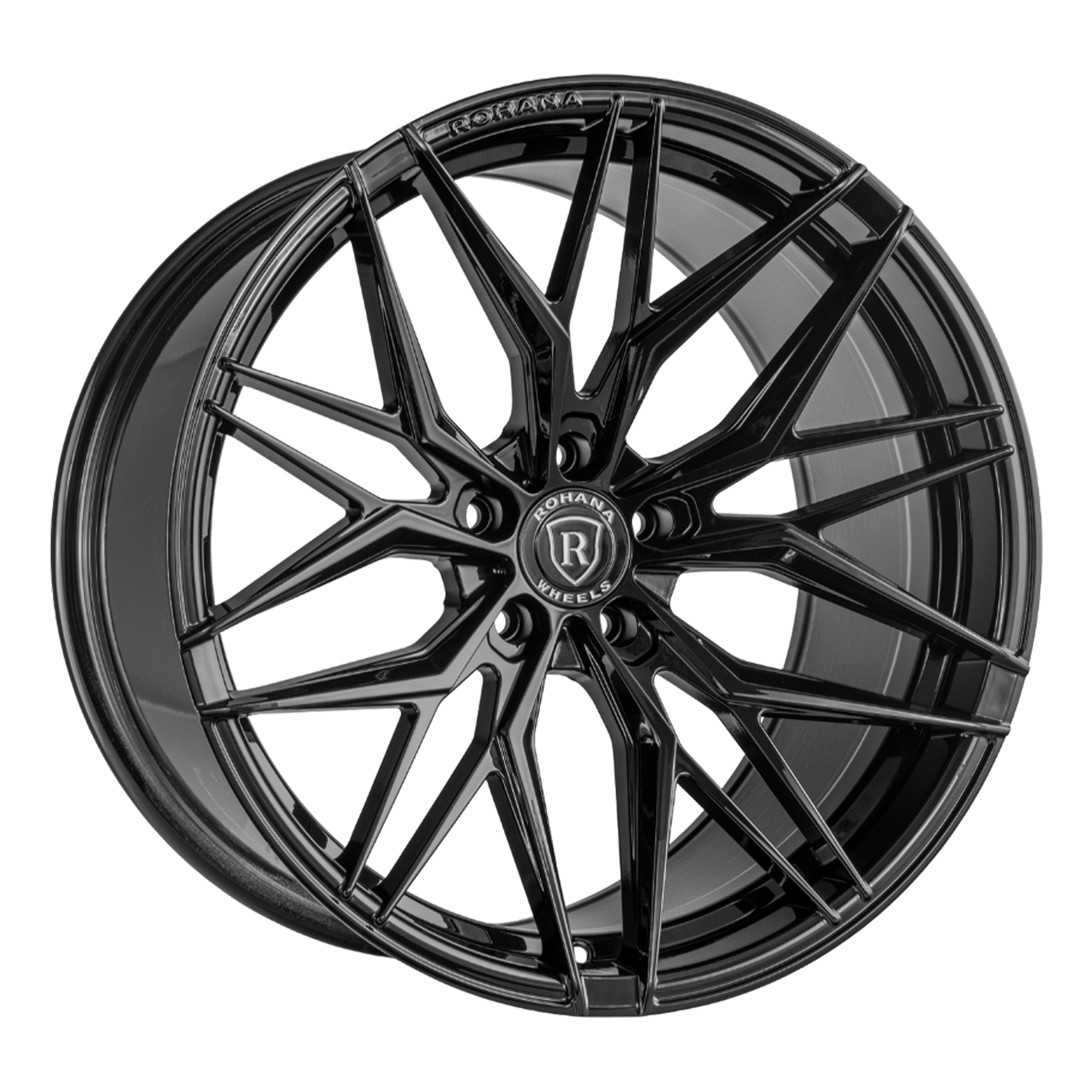 20x10 Rohana RFX17 Gloss Black (Cross Forged) (Deep Concave) 5x112 43mm