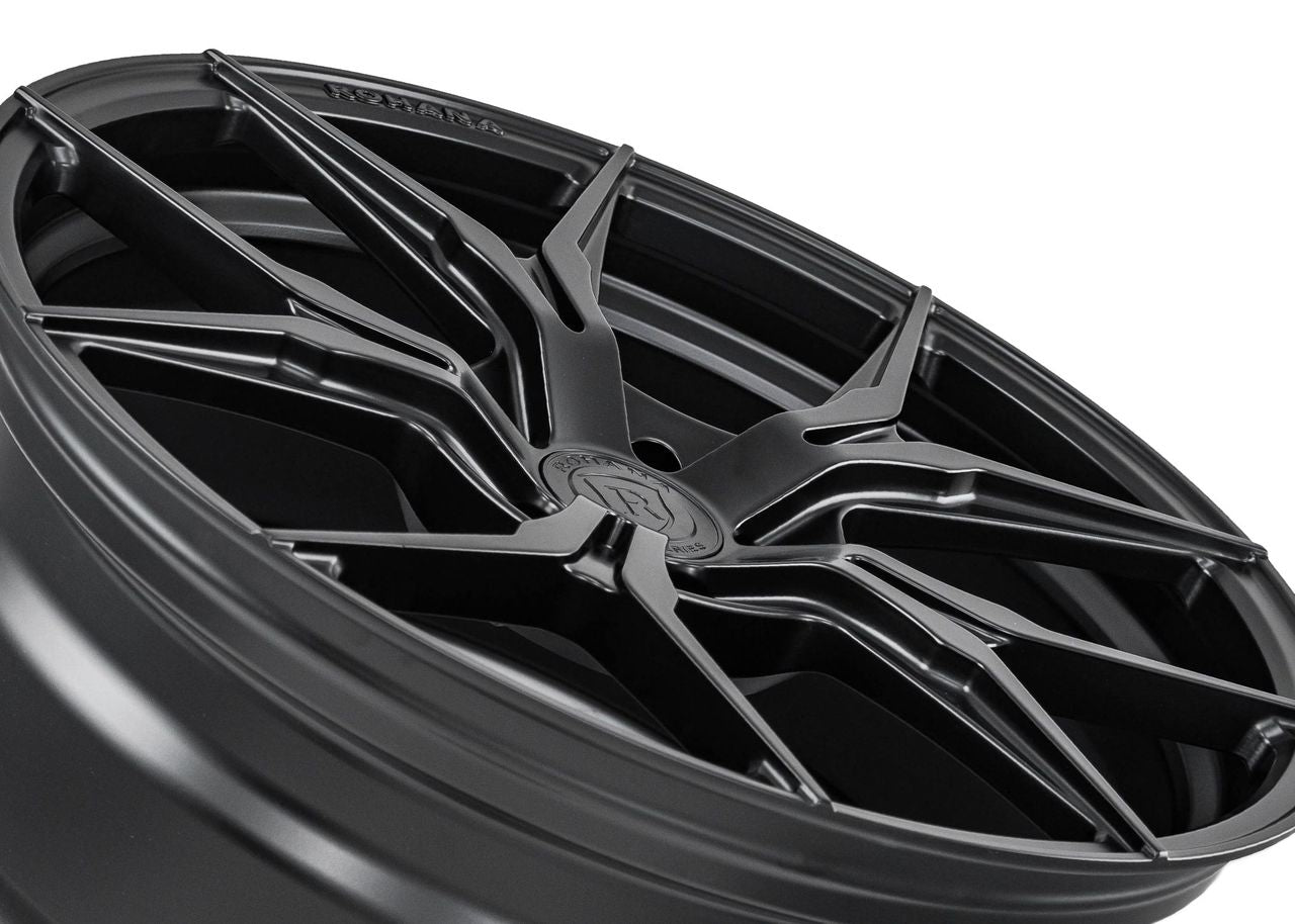 22x9 Rohana RFX5 Matte black (Cross Forged) 5x115 13mm