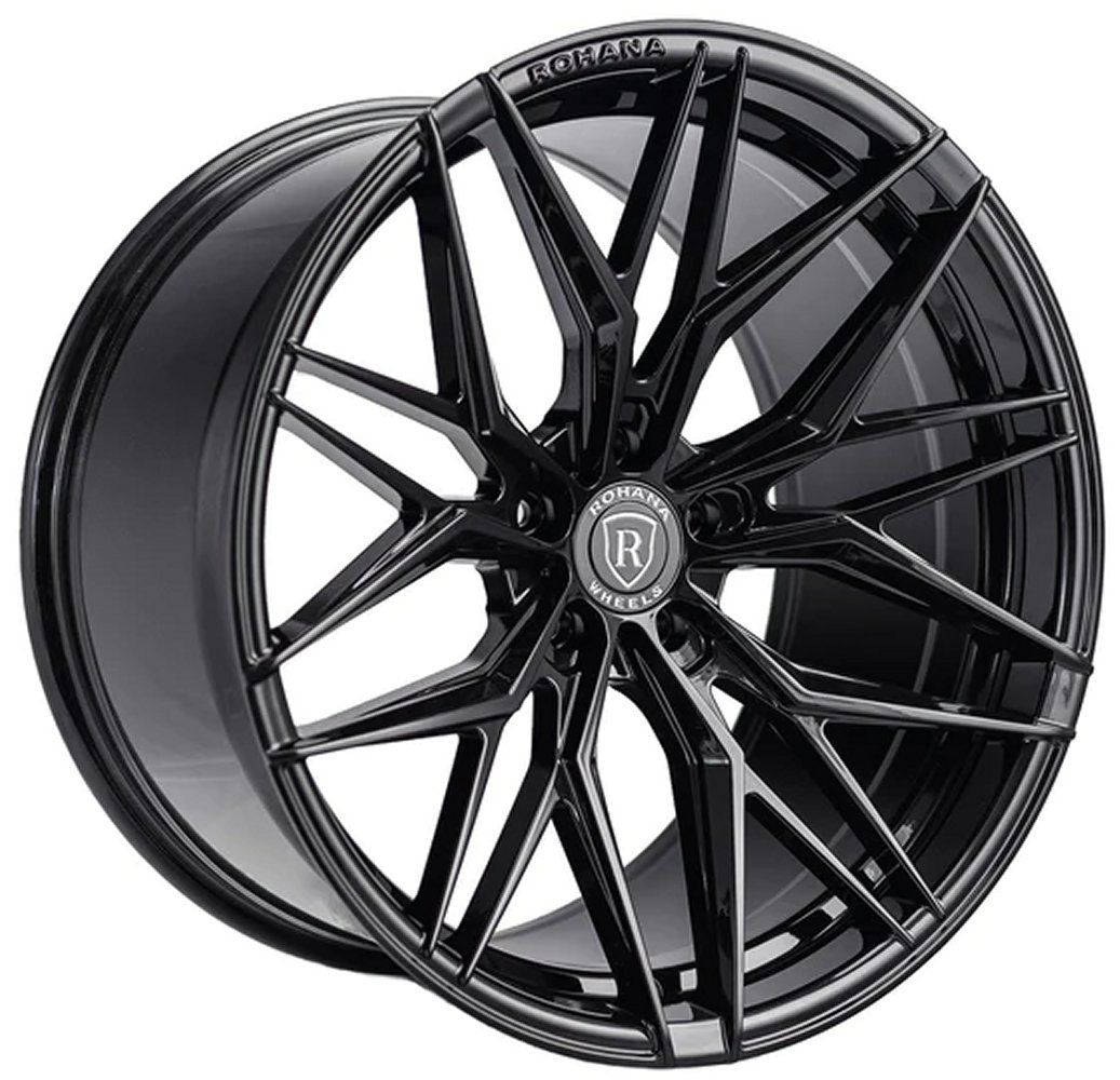 20x8 Rohana RFX17 Gloss Black (Cross Forged) 5x112 30mm