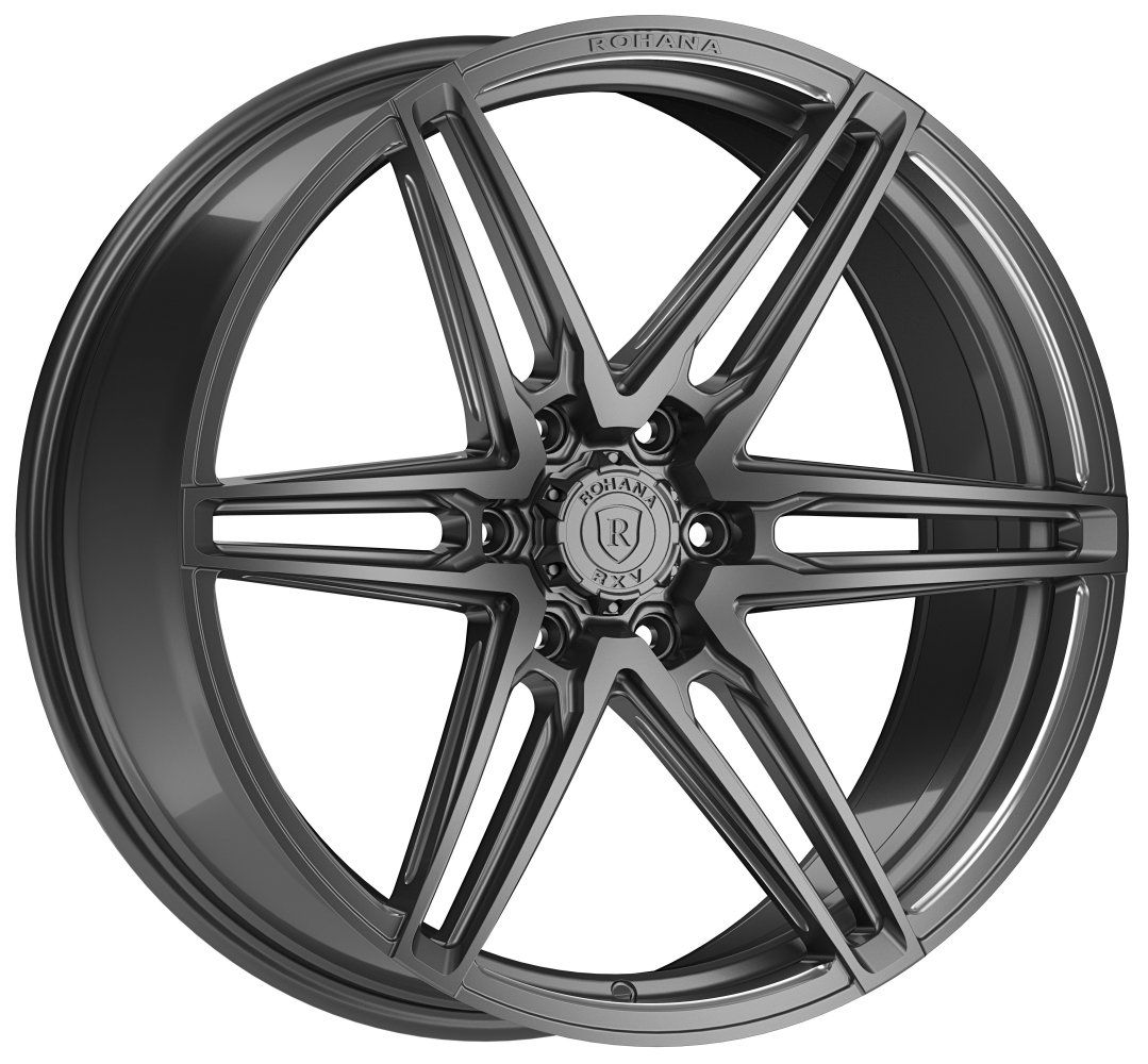 22x9.5 Rohana RFV1 Gloss Graphite (Cross Forged) 6x135 0mm