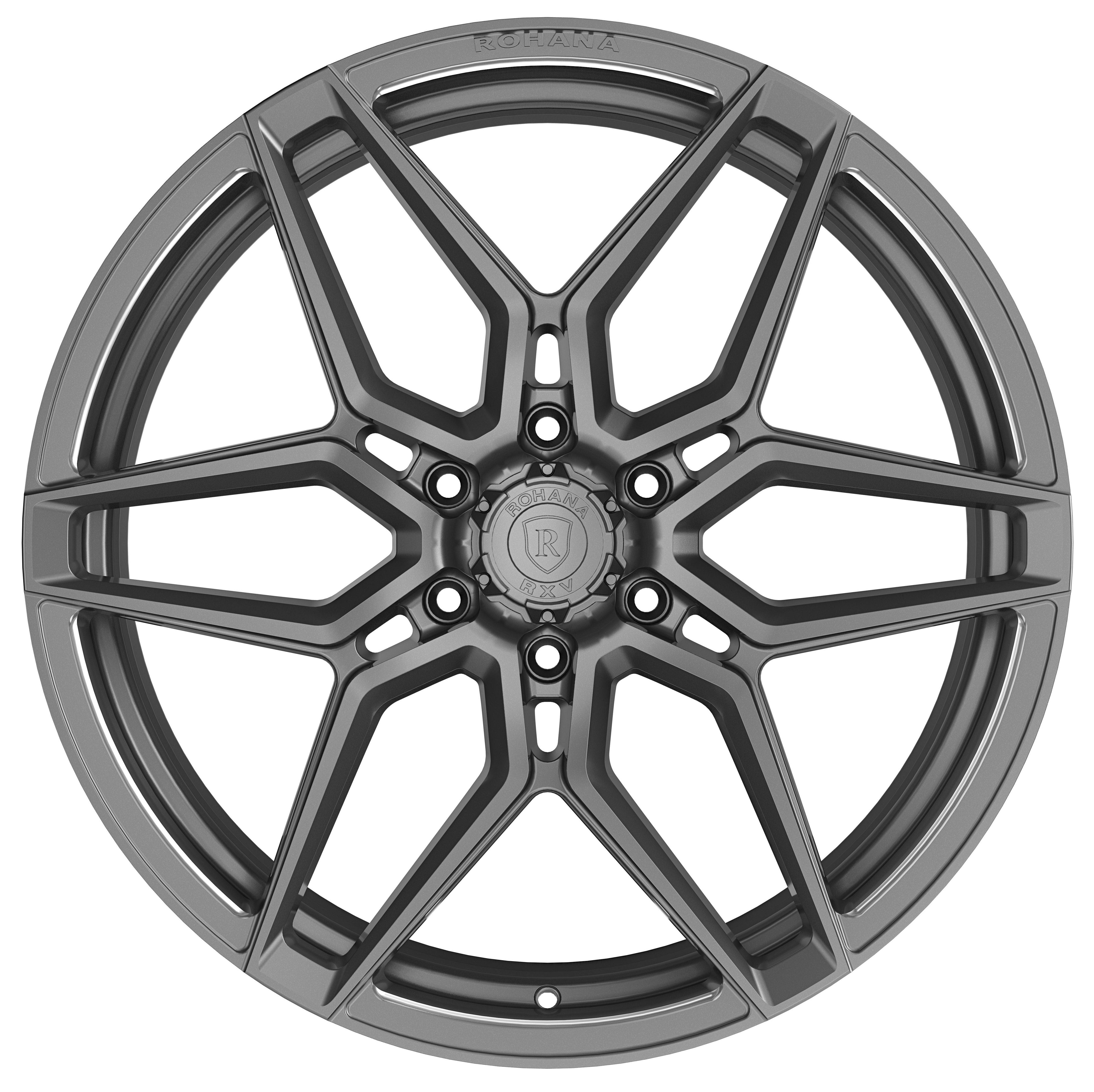 22x9.5 Rohana RFV2 Gloss Graphite (Cross Forged) 6x135 0mm