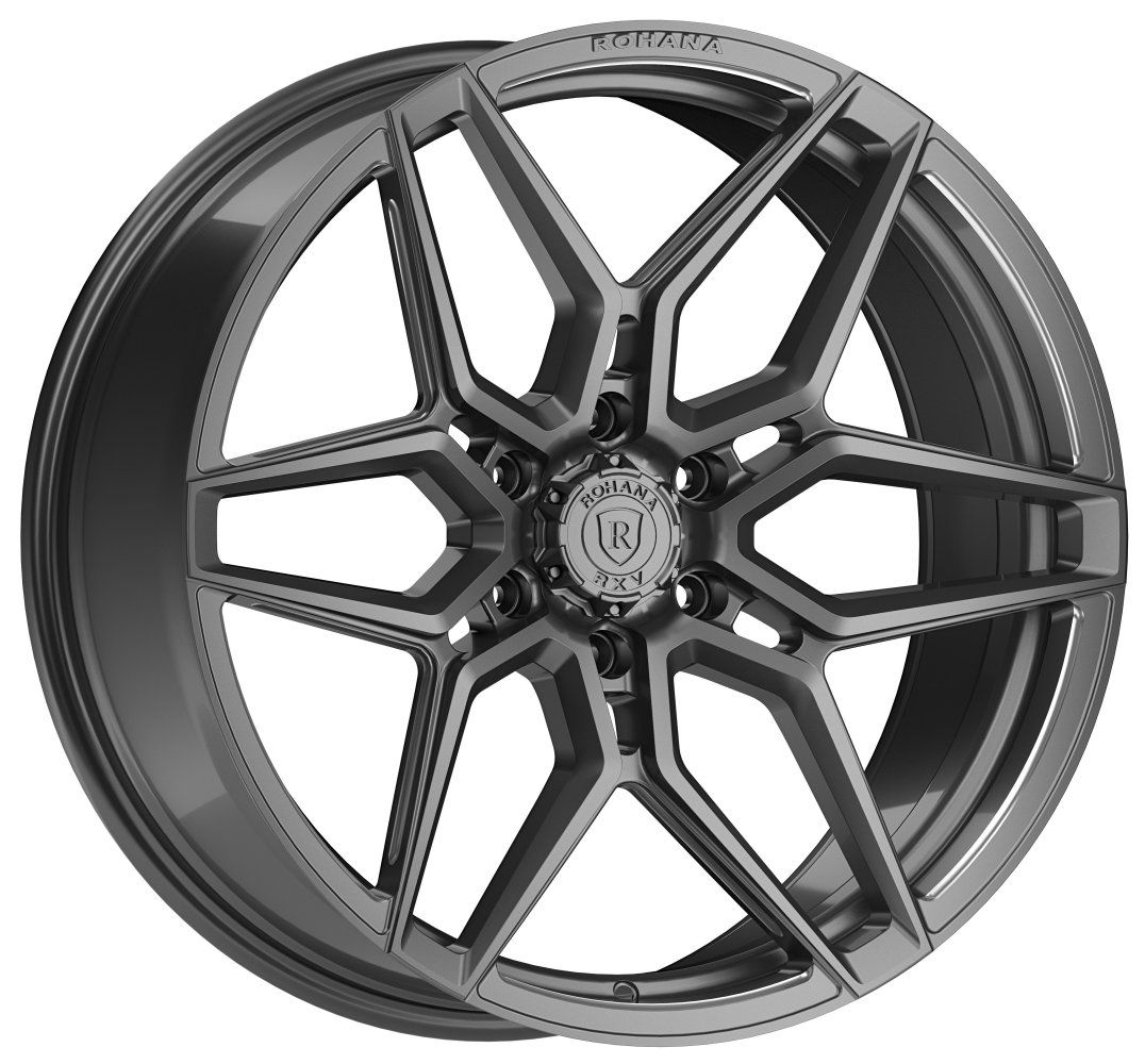 22x9.5 Rohana RFV2 Gloss Graphite (Cross Forged) 6x135 0mm