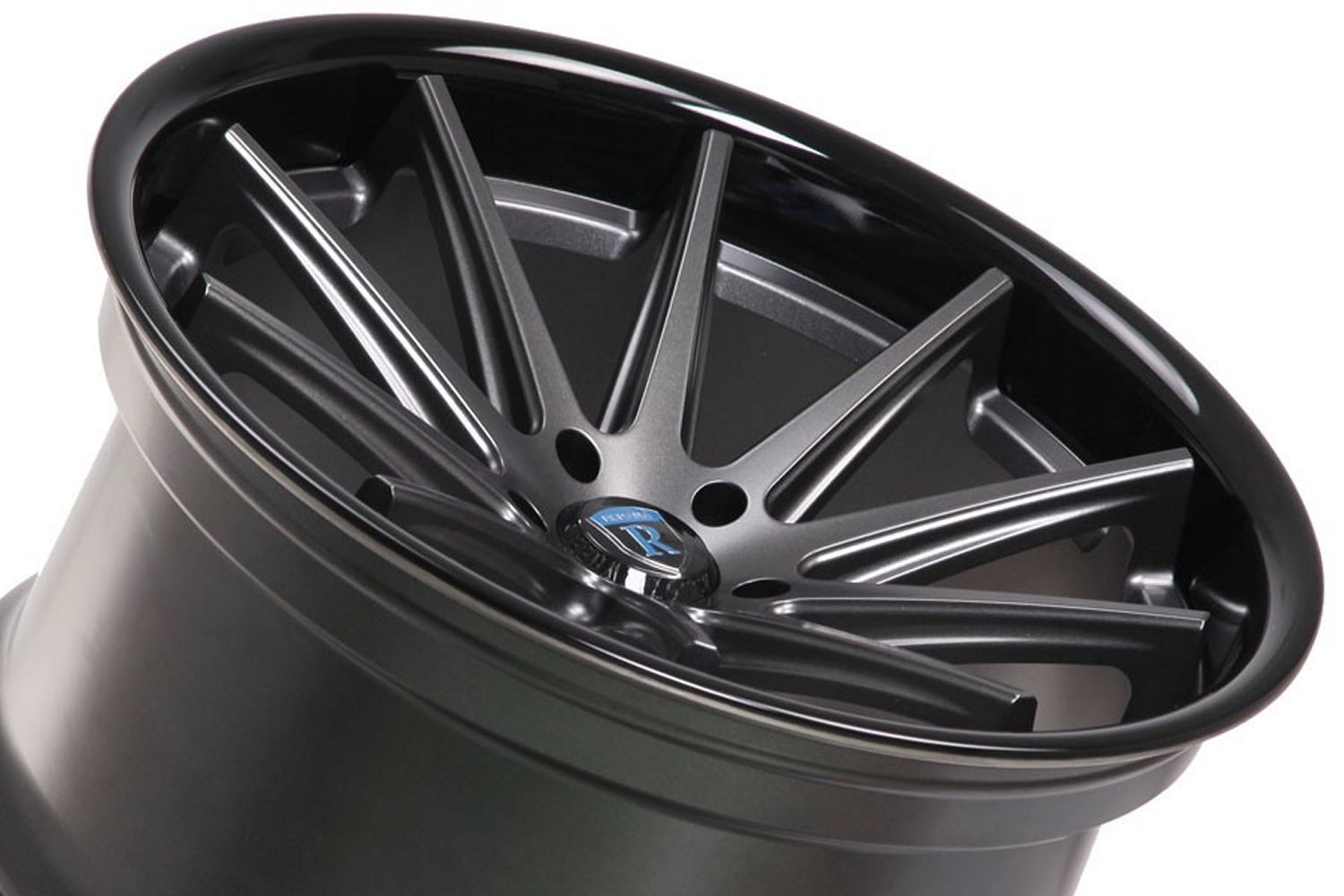 20x9 Rohana RC10 Matte Graphite w/ Gloss Black Lip  5x112 25mm