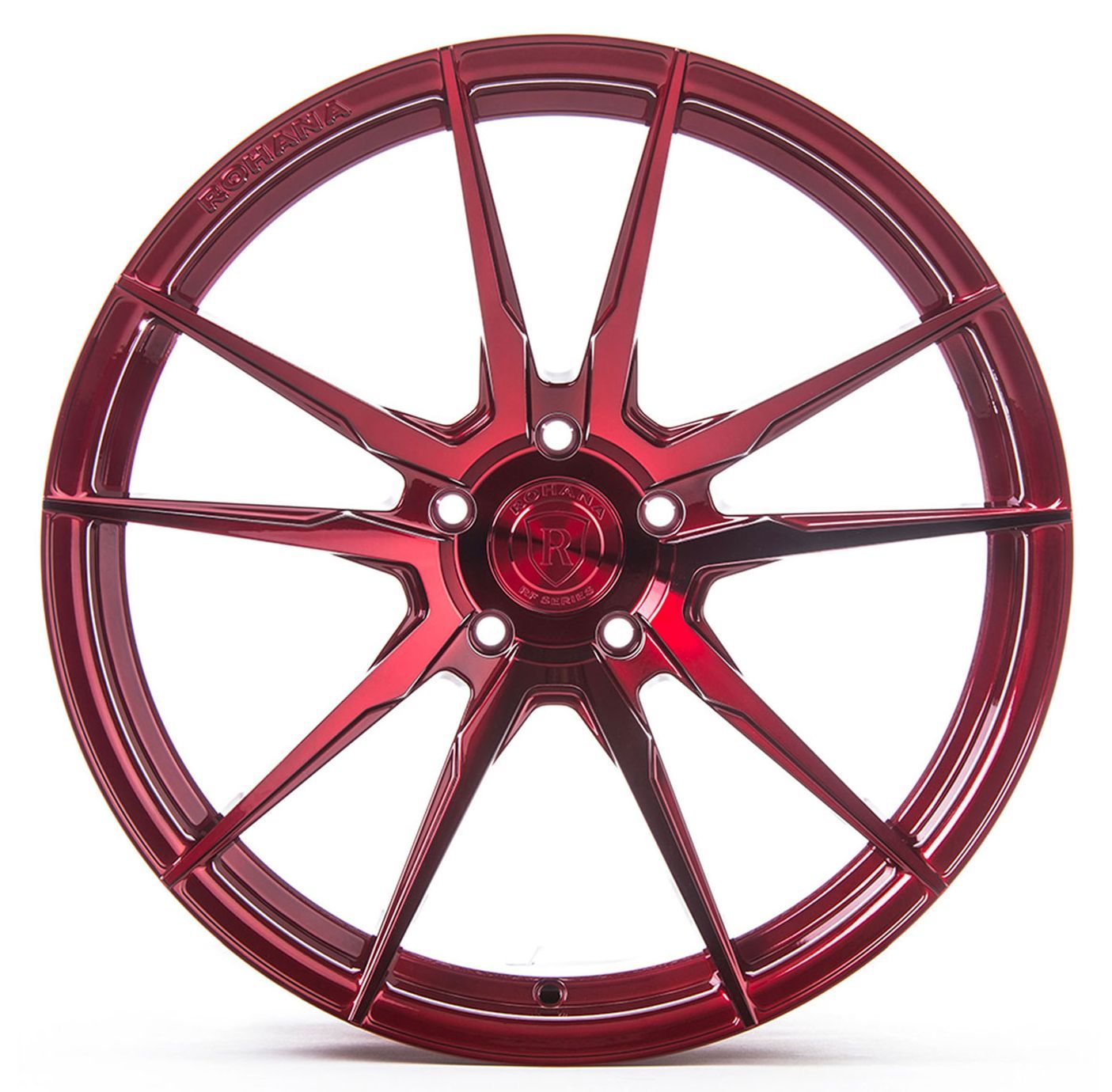 20x10 Rohana RFX2 Gloss Red (Cross Forged) 5x4.5/114.3 25mm