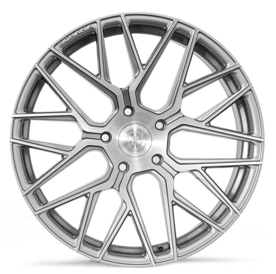 20x11 Rohana RFX10 Brushed Titanium (Cross Forged) 5x112 35mm