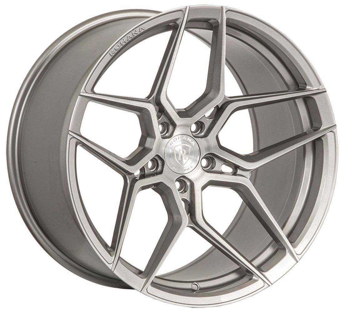 19x11 Rohana RFX11 Brushed Titanium (Cross Forged) (Super Deep Concave) 5x120 33mm