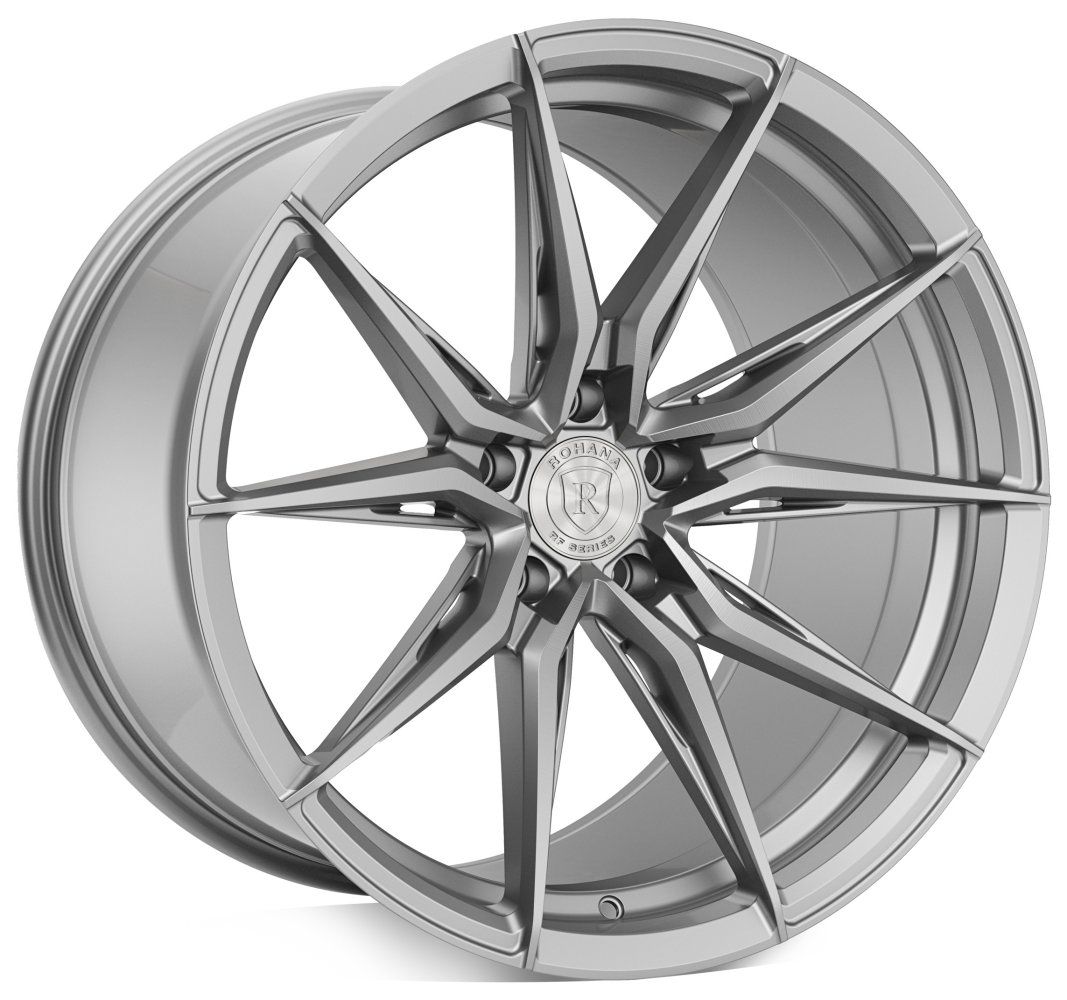 20x10 Rohana RFX13 Brushed Titanium (Cross Forged) (Deep Concave) 5x120 25mm