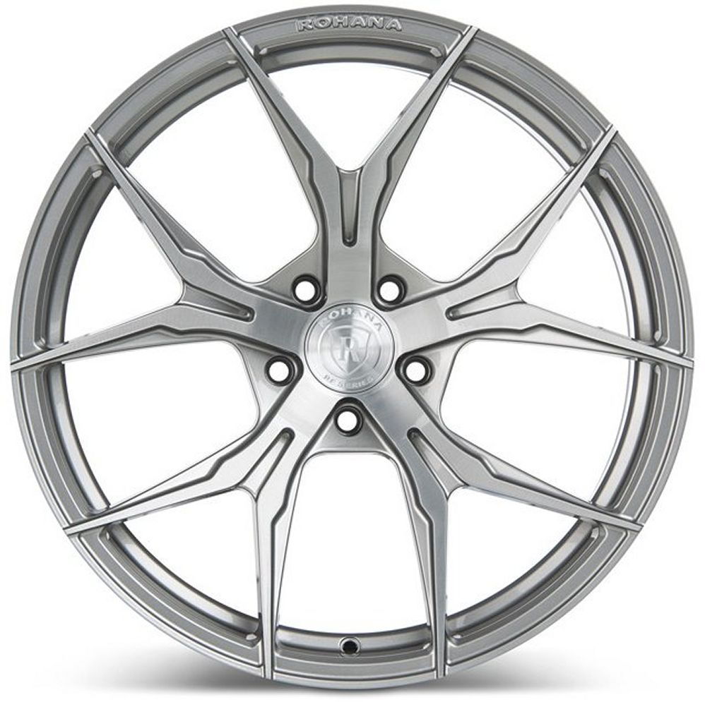 22x9.5 Rohana RFX5 Brushed Titanium (Cross Forged) 5x130 50mm