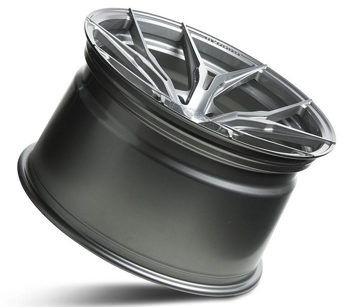 22x9 Rohana RFX5 Brushed Titanium (Cross Forged) 5x120 15mm