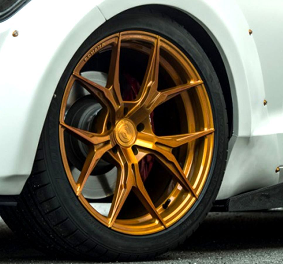 20x11 Rohana RFX5 Gloss Gold (Cross Forged) (Deep Concave) 5x4.5/114.3 28mm