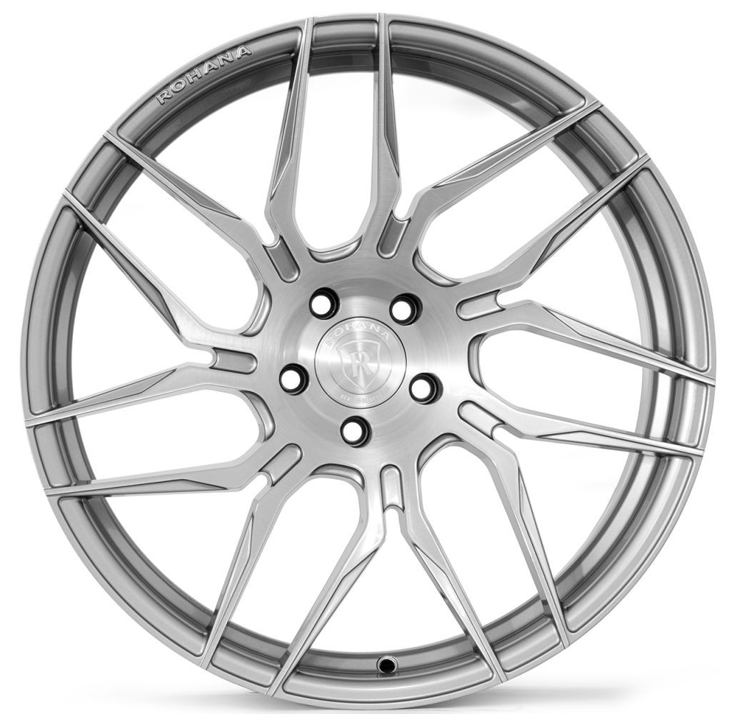 21x11.5 Rohana RFX7 Brushed Titanium (True Directional) (Cross Forged) (Left) 5x112 30mm