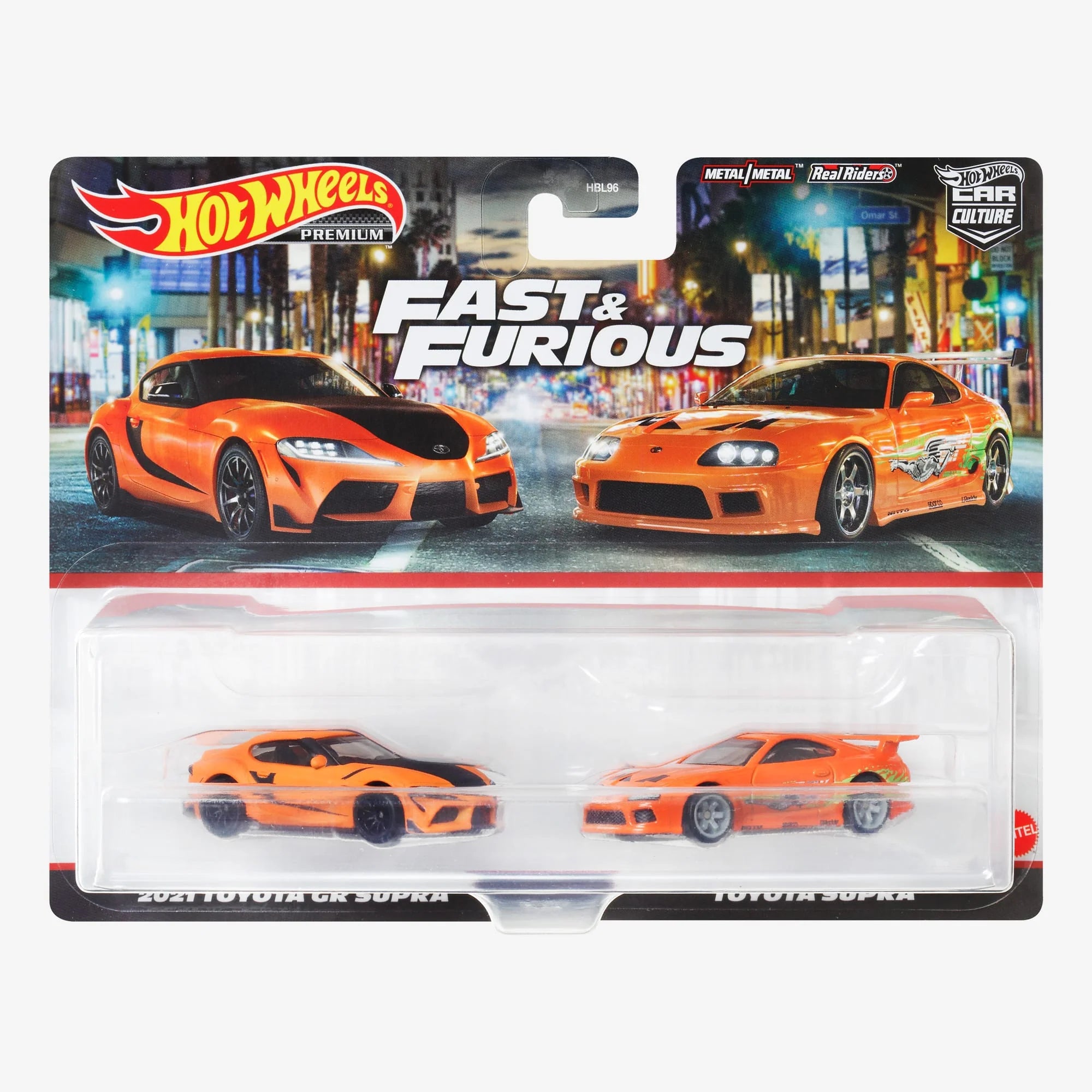 Hot Wheels - Fast & Furious 2021 Toyota GR Supra & Toyota Supra 1:64 Die-Cast