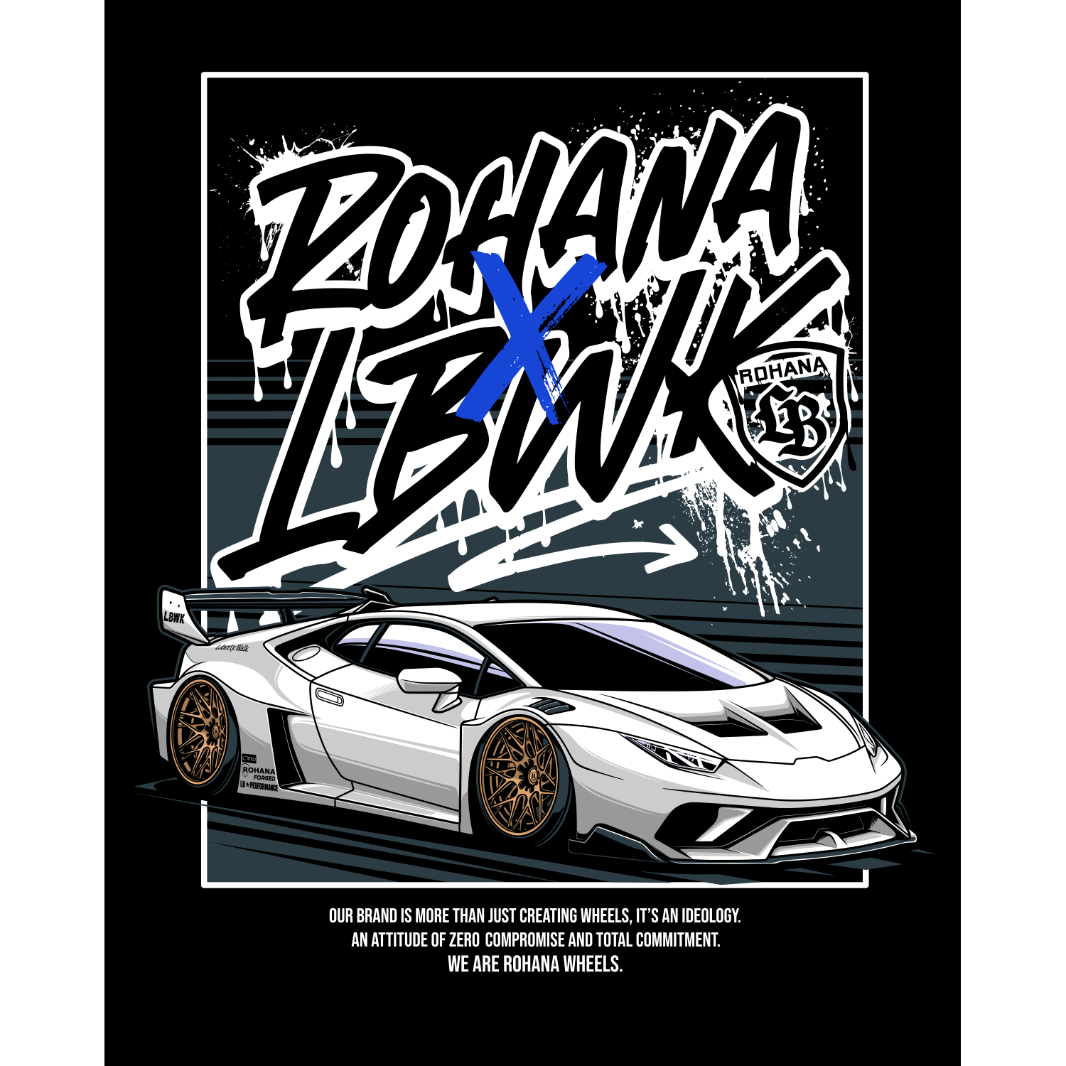 Limited Edition – Rohana x Liberty Walk Huracan Tee