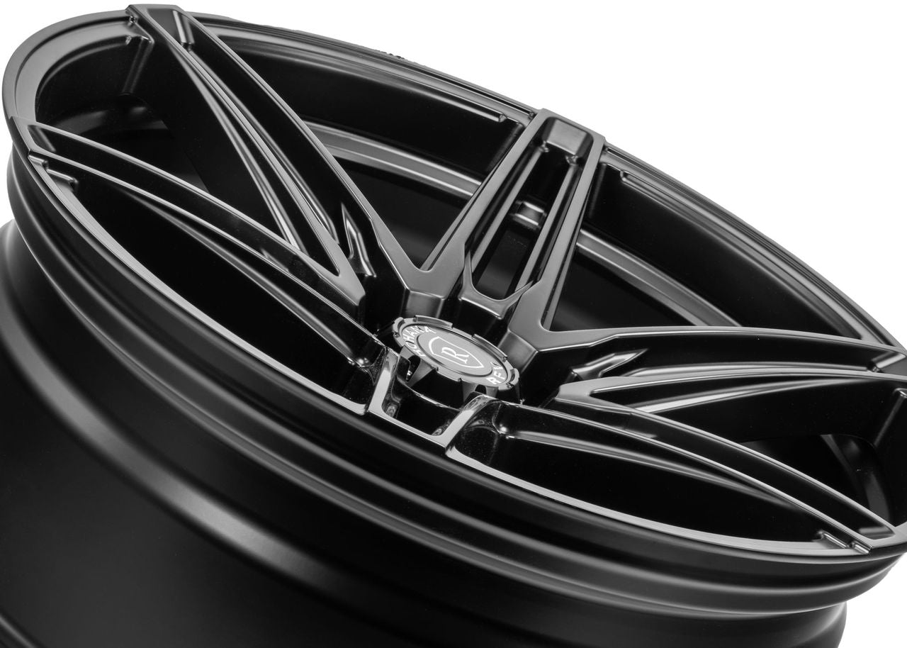 20x9.5 Rohana RFV1 Matte Black (Cross Forged) 6x135 18mm